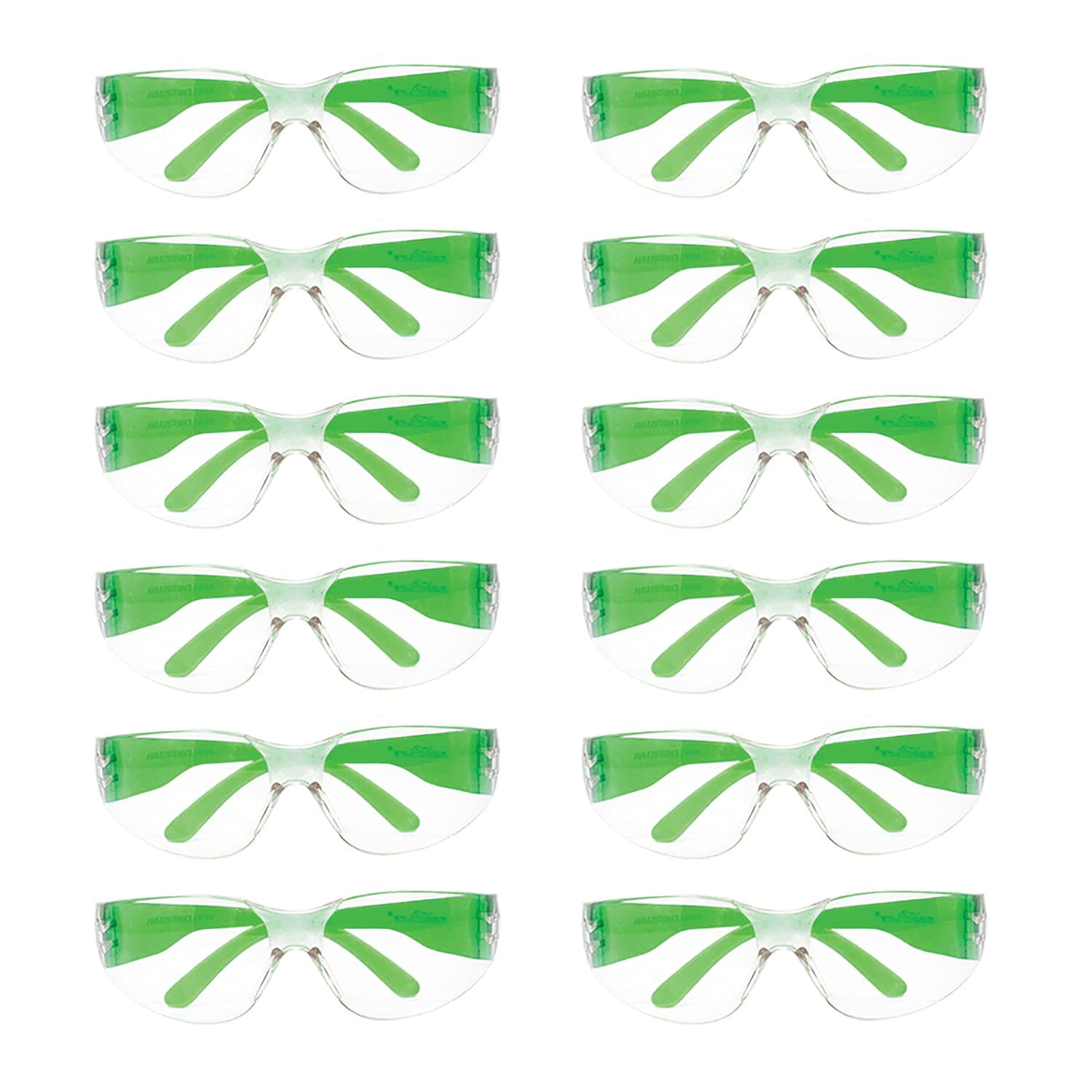 BISON LIFE Safety Glasses - Scratch Resistant Wrap Around Eyewear, Polycarbonate ANSI Z87.1 Impact Resistant Lens