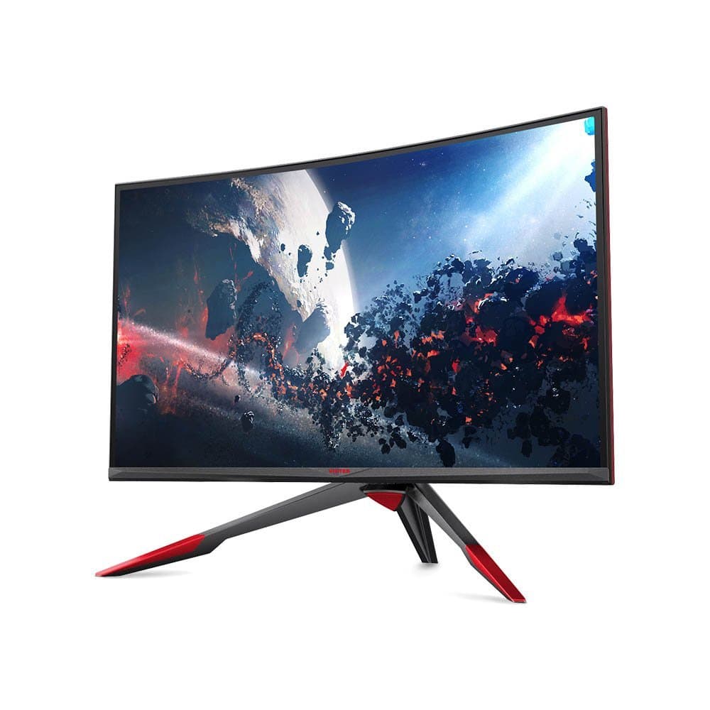Viotek 144Hz GN32LD QHD 32 inch Curved Gaming Monitor 2560x1440 Widescreen; Adjustable Stand, 1440P Resolution & FreeSync