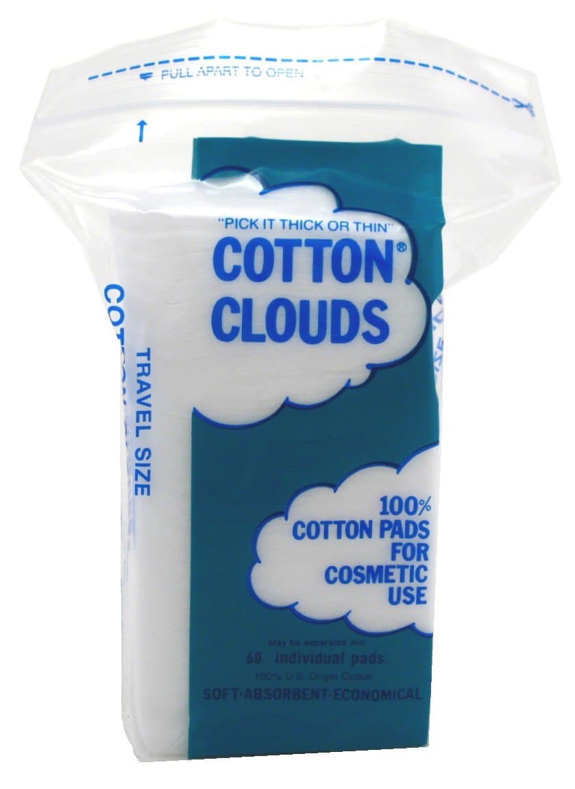 Cotton Clouds White 60 Count (12 Bags) Travel Size
