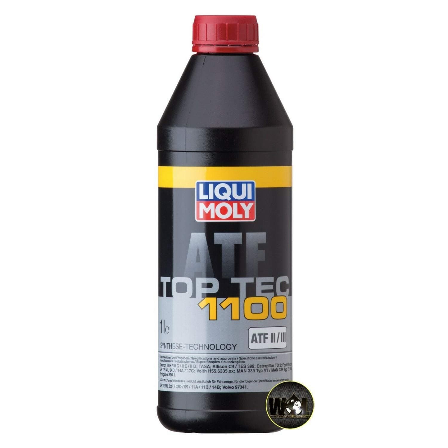 WOL Automatic Transmission Fluid ATF â Liqui Moly Top Tec ATF 1100 Automatic and Manual Shift Transmission, Steering, Hydraulic Fluid 3651 - Premium Product AQF Oil Additive (1 L)