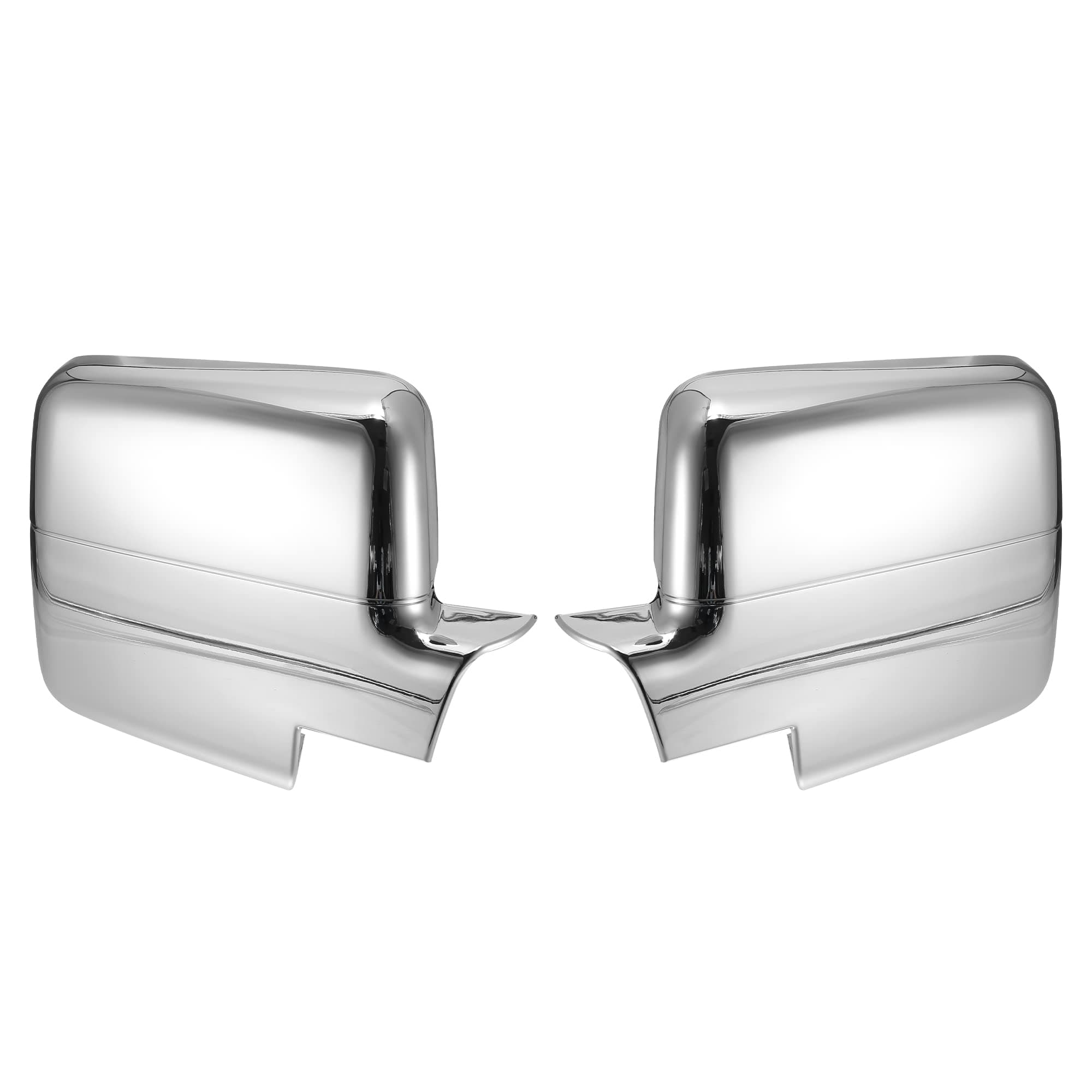 X AUTOHAUX Pair Car Exterior Chrome Plated Power Full Mirror Cover Cap for Ford F150 2004 2005 2006 2007 2008
