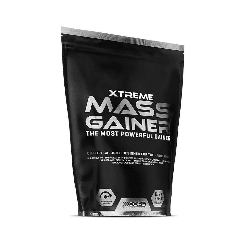 Xcore Nutrition Xtreme Mass Gainer Banana Whey Protein SS Powder 2722g