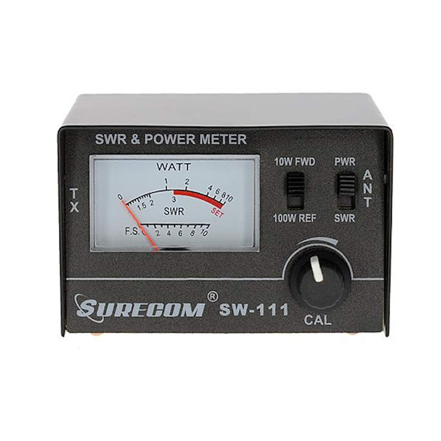 Mcbazel SURECOM SW-111 100W/10W SWR & Power Meter for CB Radio, CB Antenna Analyzer with FWD/REF, 27MHz CB Radio Tuning Kit (NOT for VHF/UHF)