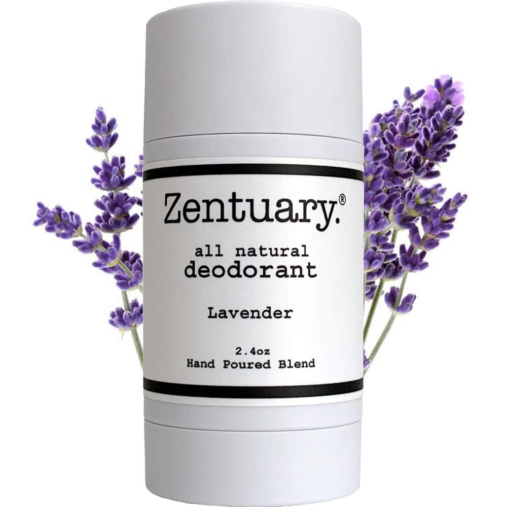 Zentuary Aluminum Free Natural Deodorant. Eliminates Nervous Stress Sweat Odor (Lavender) for Women, Men & Teens