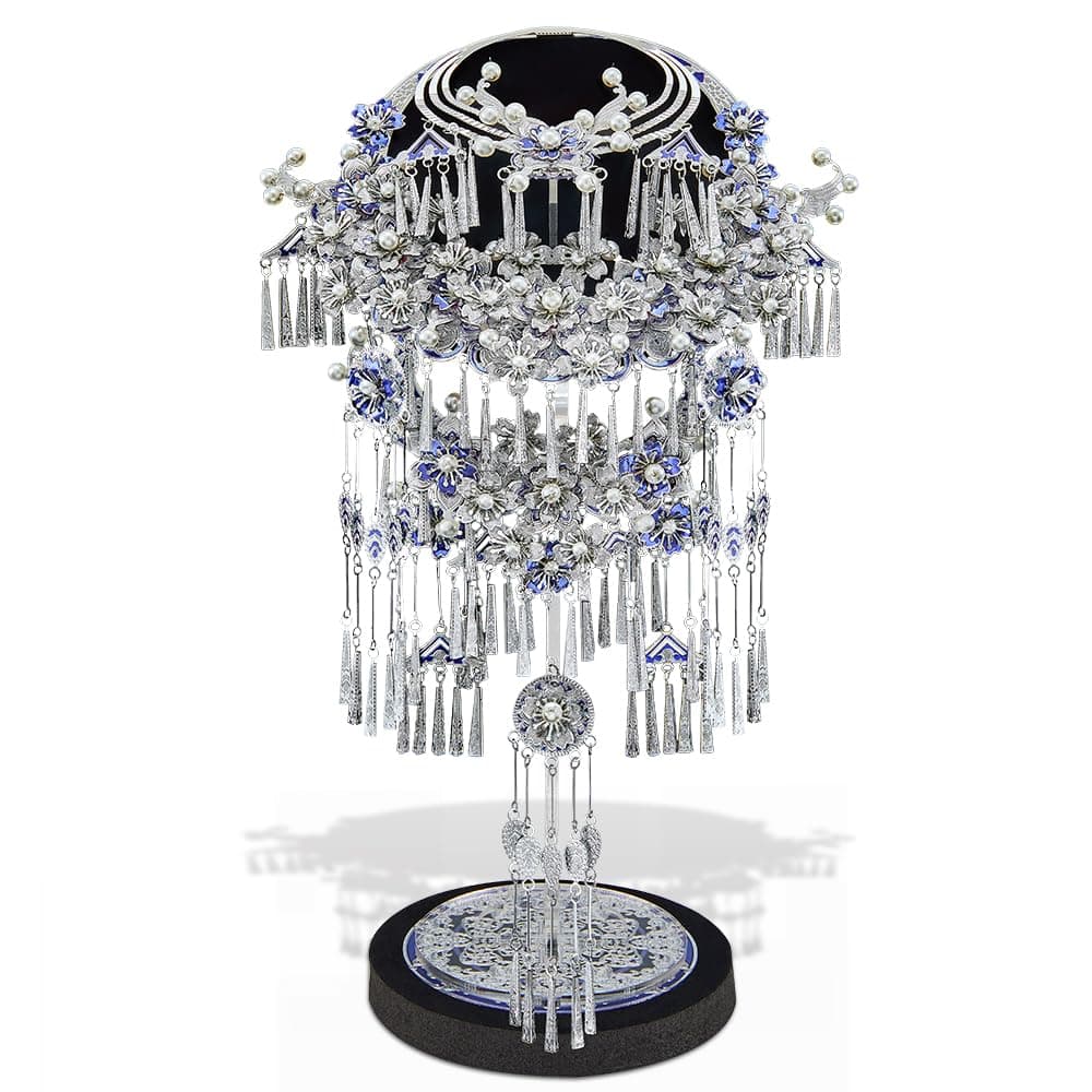 Piececool 3D Metal Puzzles for Adults, Chinese Miao Necklaces Model Kits Building DIY Models Puzzles Sets Best Gift for Women