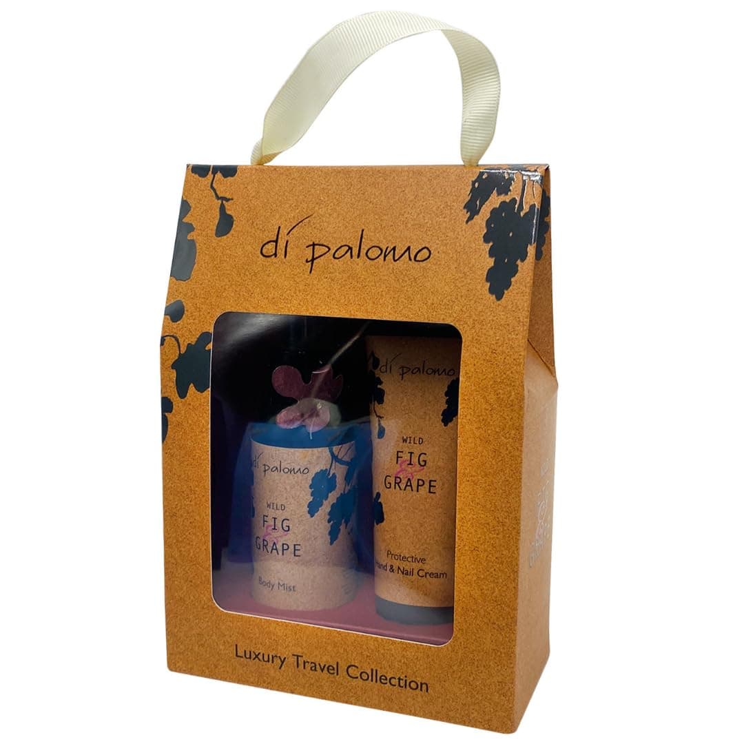 Di Palomo Wild Fig & Grape Luxury Travel Collection. Hand & Body Lotion & Body Spray Gift Set. Gifts For Women, Travel Essentials Collection, Luxury Gifts for Her. Luxury Travel & Holiday Essentials.