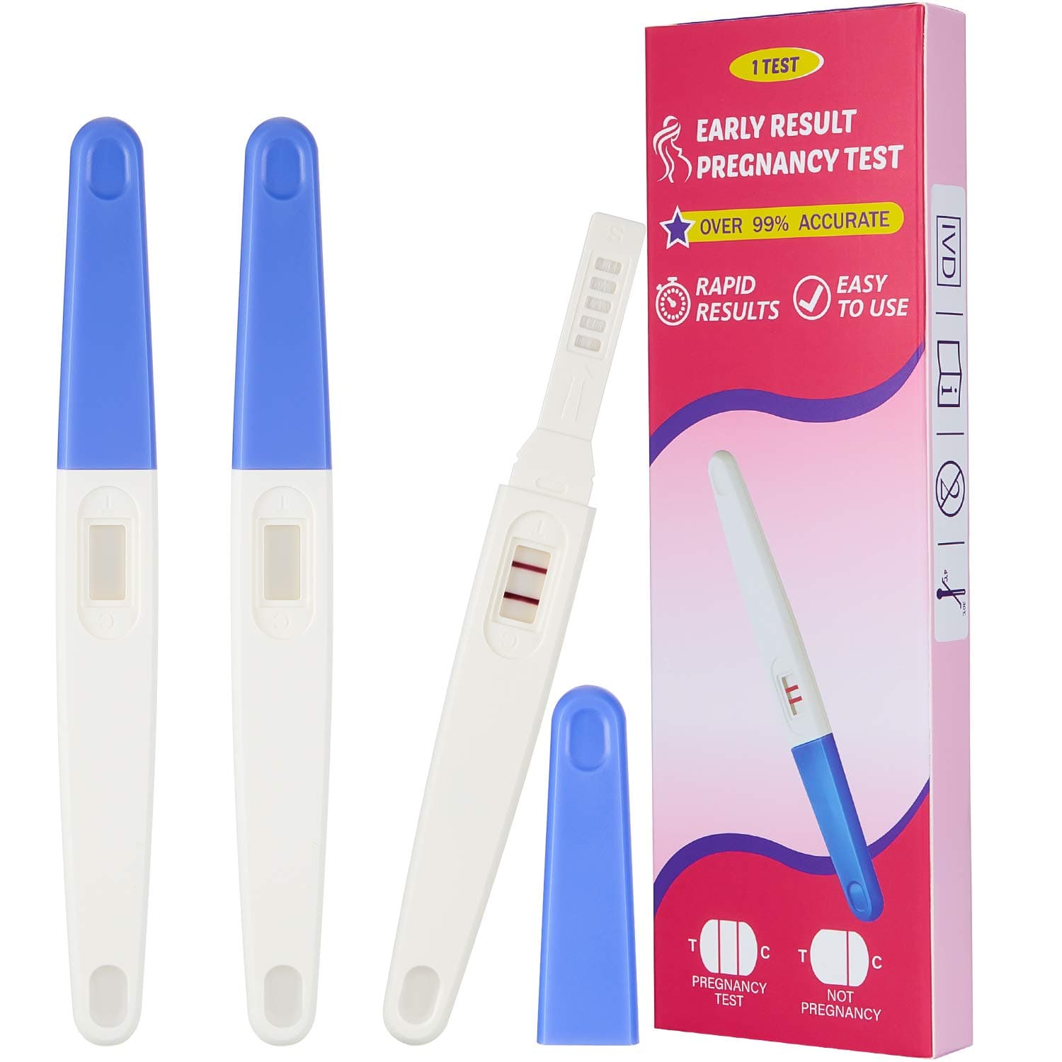 Prank Pregnancy Test Positive Pregnancy Test Fake Early Result Pregnancy Test Always Turns Positive for Practical Joke (3 Pieces)