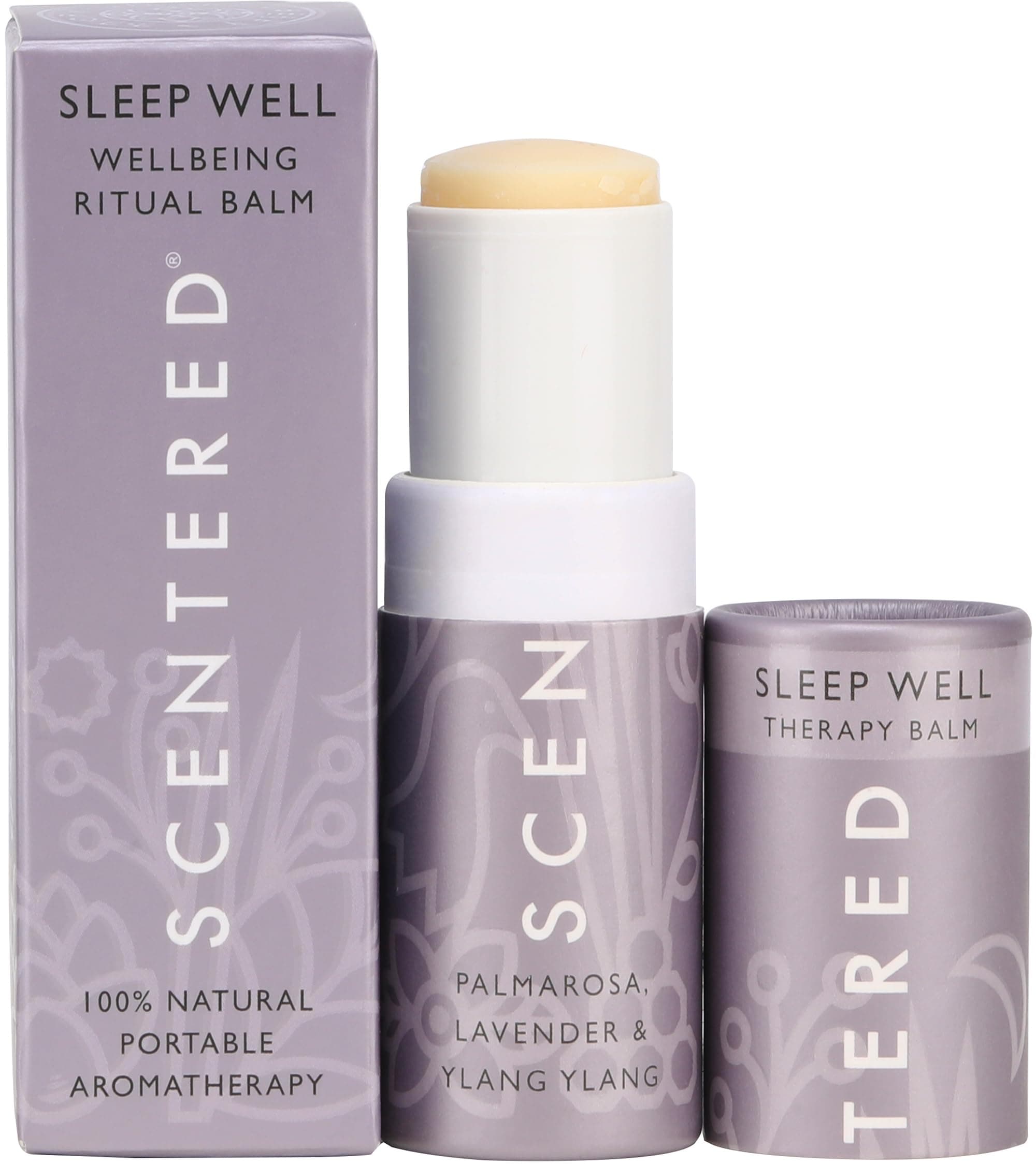 Portable Aromatherapy Sleep Well Balm | Lavender Ylang Ylang Essential Oil | Bedtime Wellbeing Ritual