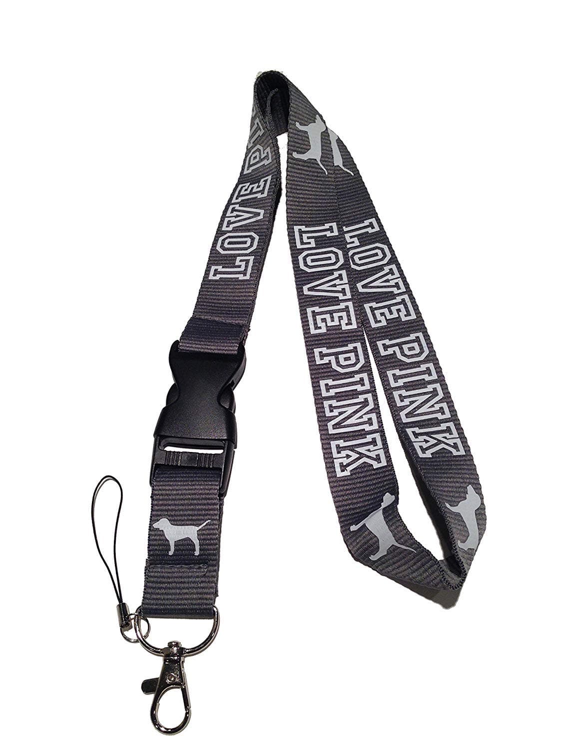 AopaoZ Lanyard for Keys Gray Neck Strap Keychain ID Holder Keyring for Keys Phones Bags