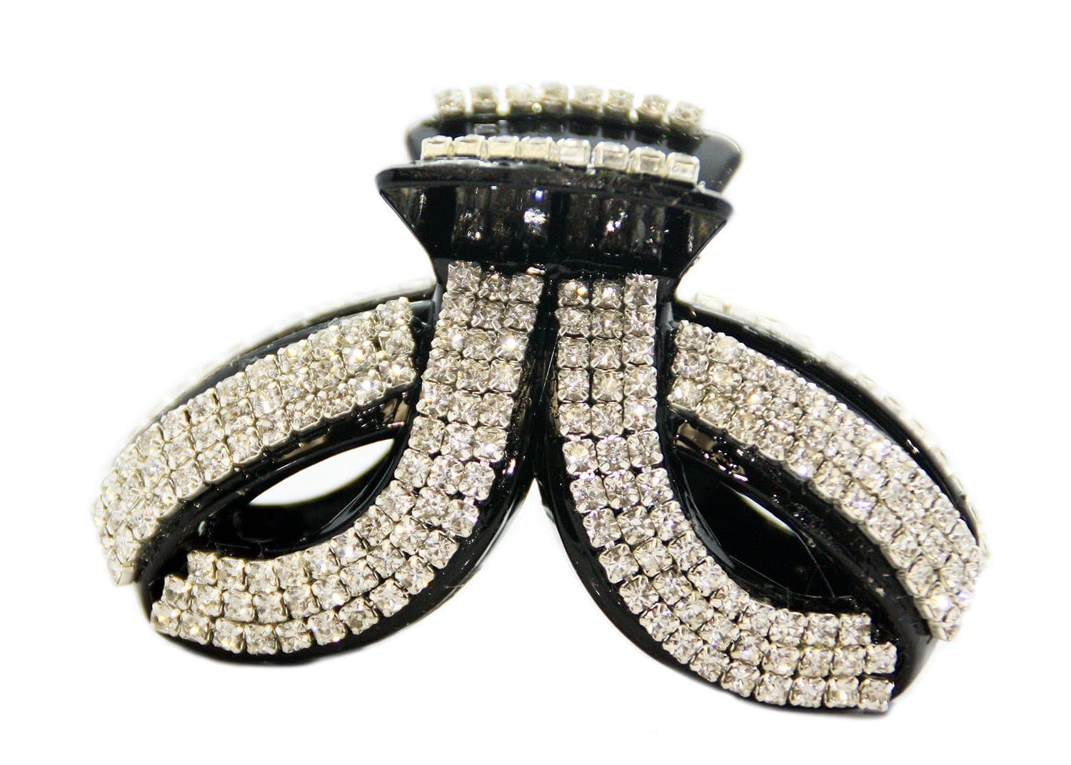 JCPeniel Large Twist Fancy Rhinestones Claw Clip Jaw Clips for Thick Hair
