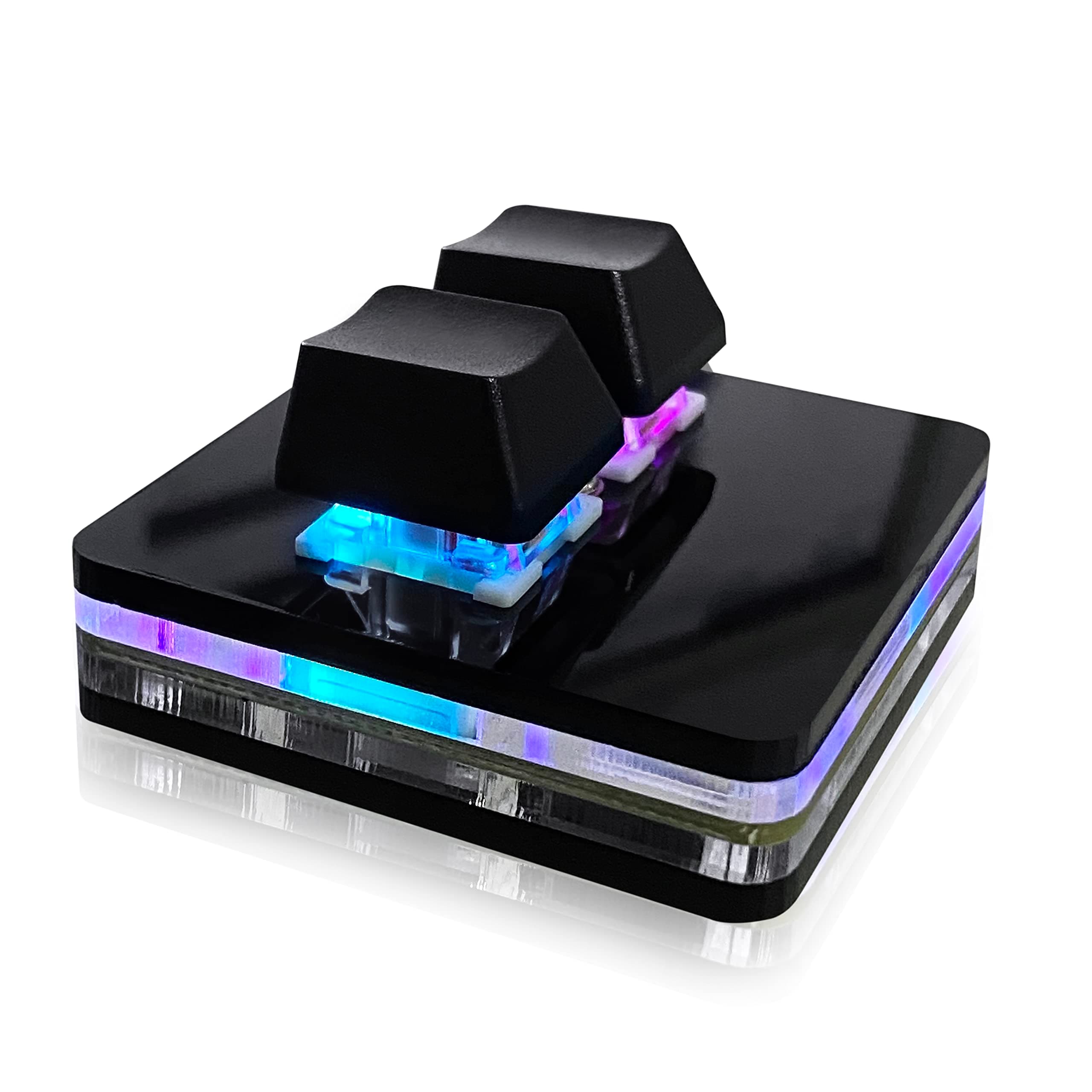 NONO OSU keypad 2-Key Red axis Gaming USB Keyboard,Hotswap Mechanical Keyboard,Mini Mechanica RGB keypad for macros and Rhythm Games.