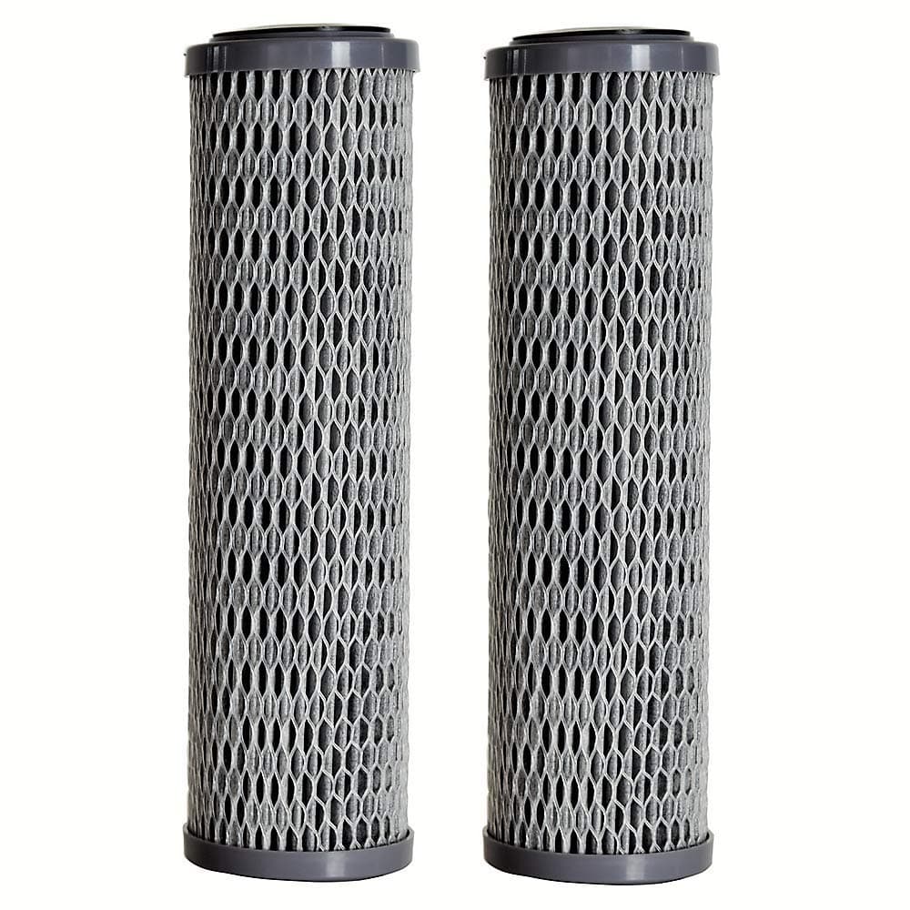Clear2o CUF1252 Universal Advanced Premium Carbon Filter Standard Capacity Whole House & RV Water Filter, 2 Filters Included, Gray (Pack of 2)