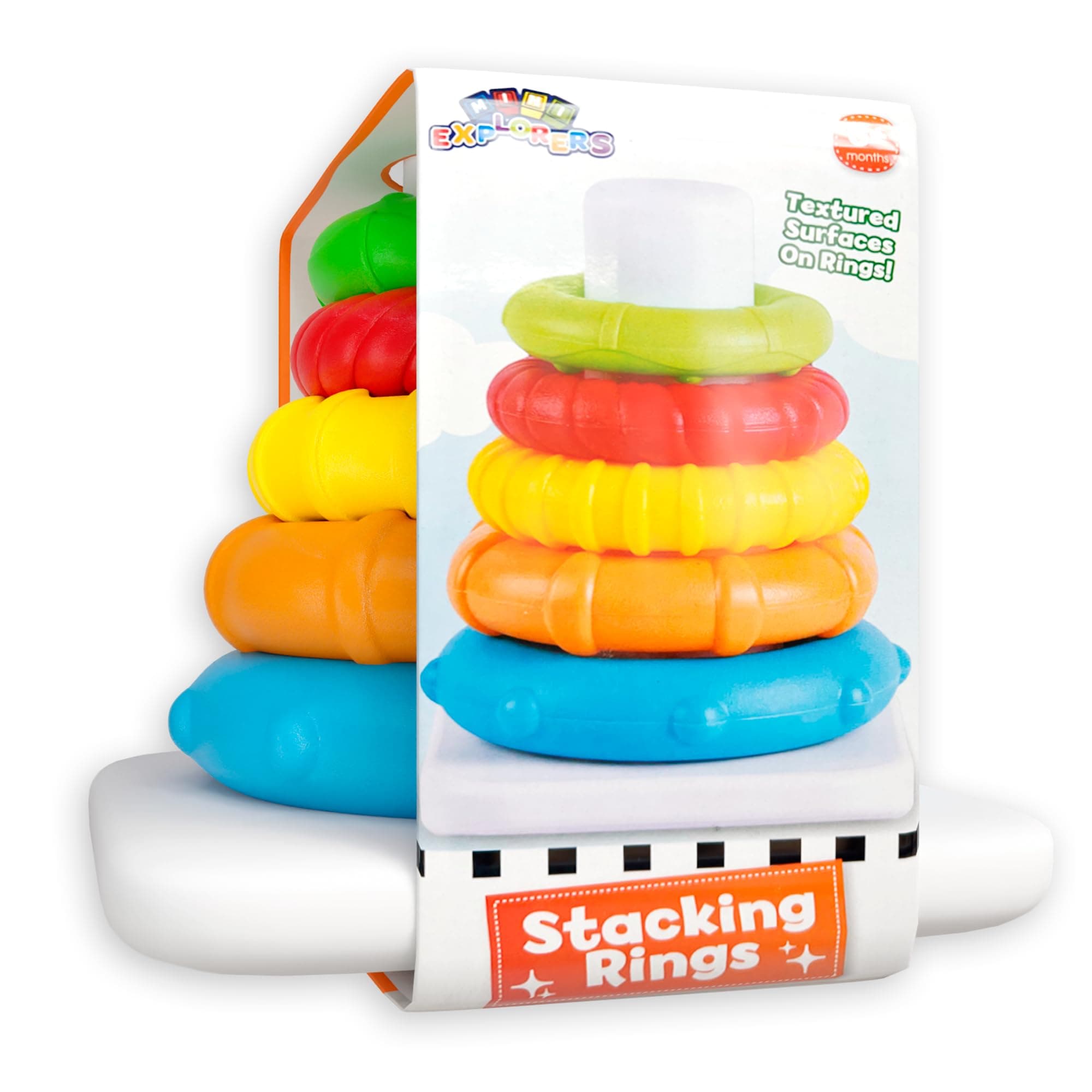 Lollipop Toddler Tower of Learning: Stacking Rings for Babies and Toddlers - Montessori Stackable Toys for Toddlers, Encouraging Creativity and Coordination