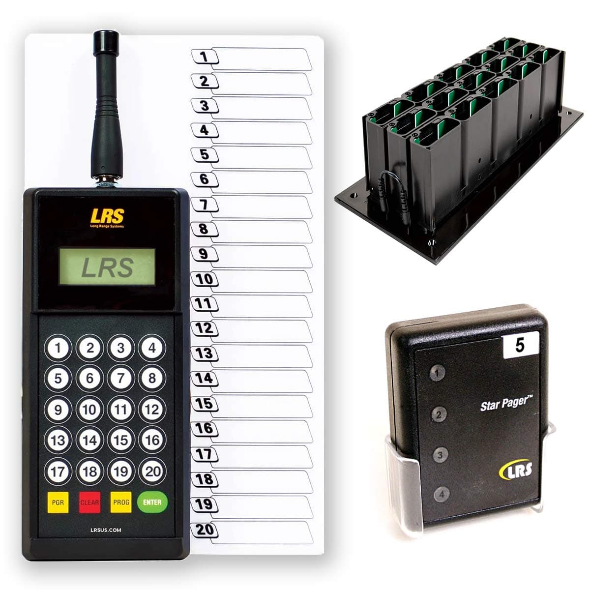Restaurant Server Pager System with 15 Pagers