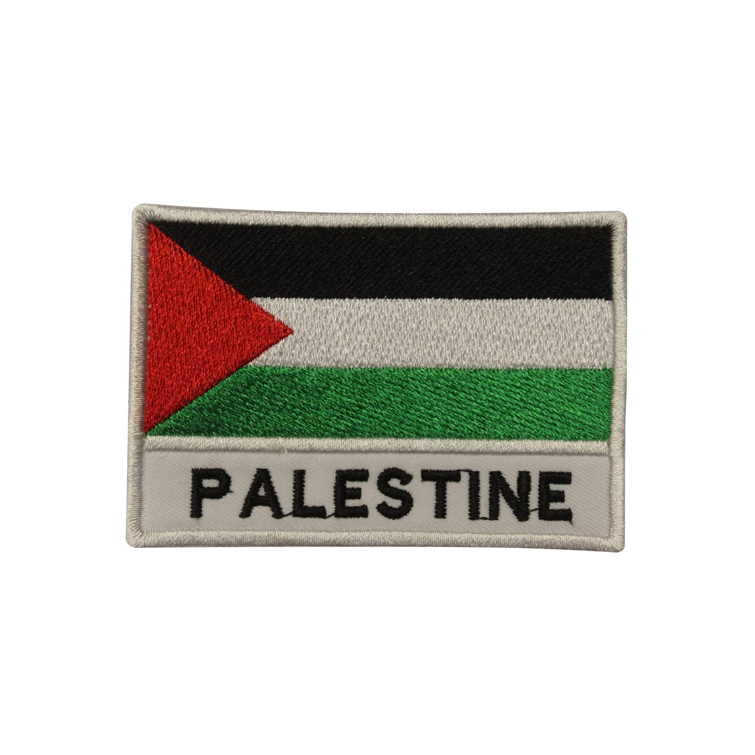 KHILJEE COLLECTIONPalestine National Flag Embroidered Iron On Sew On Patch Badge for Clothes etc