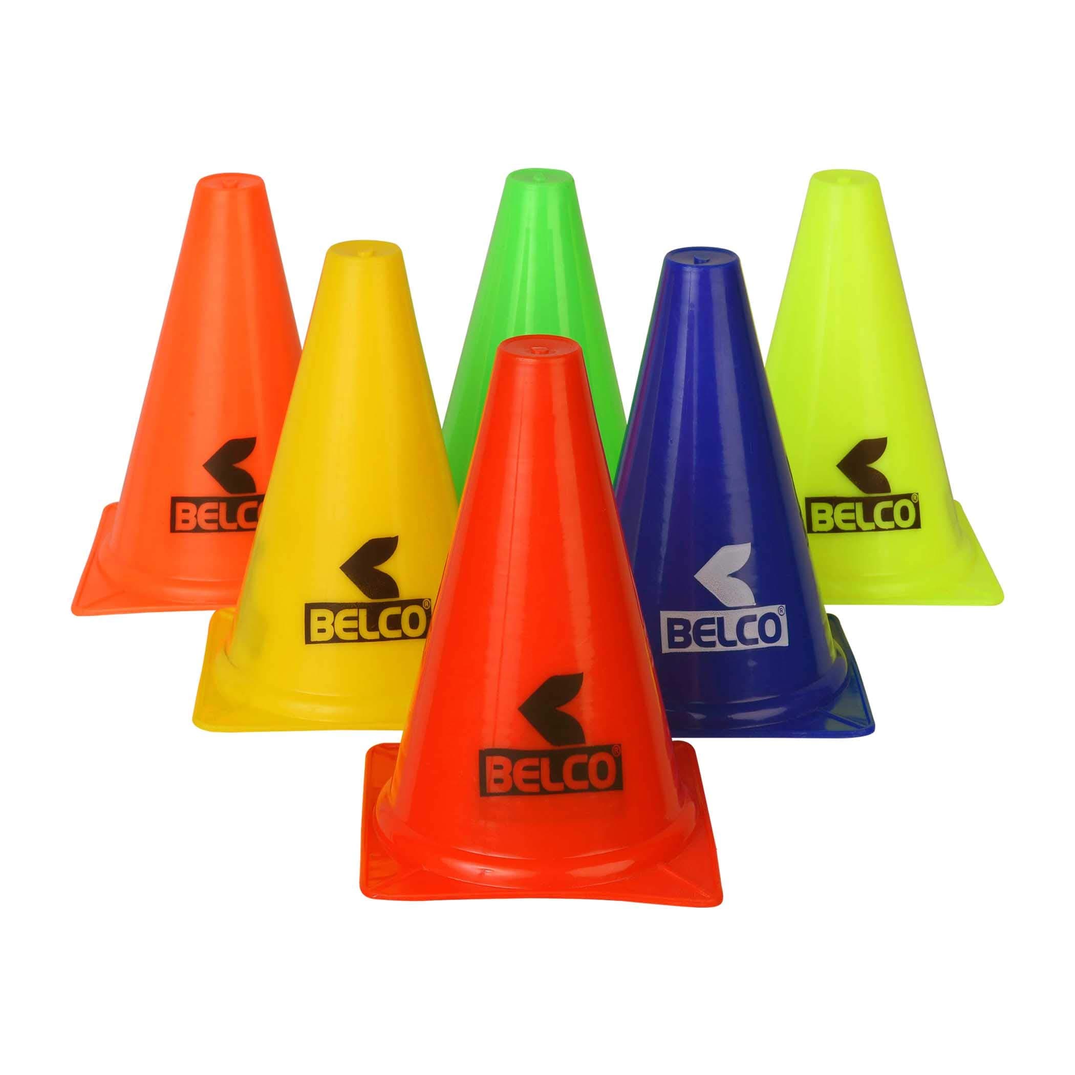 Belco Sports 9 Inch Cone Marker Set (Pack of 12)