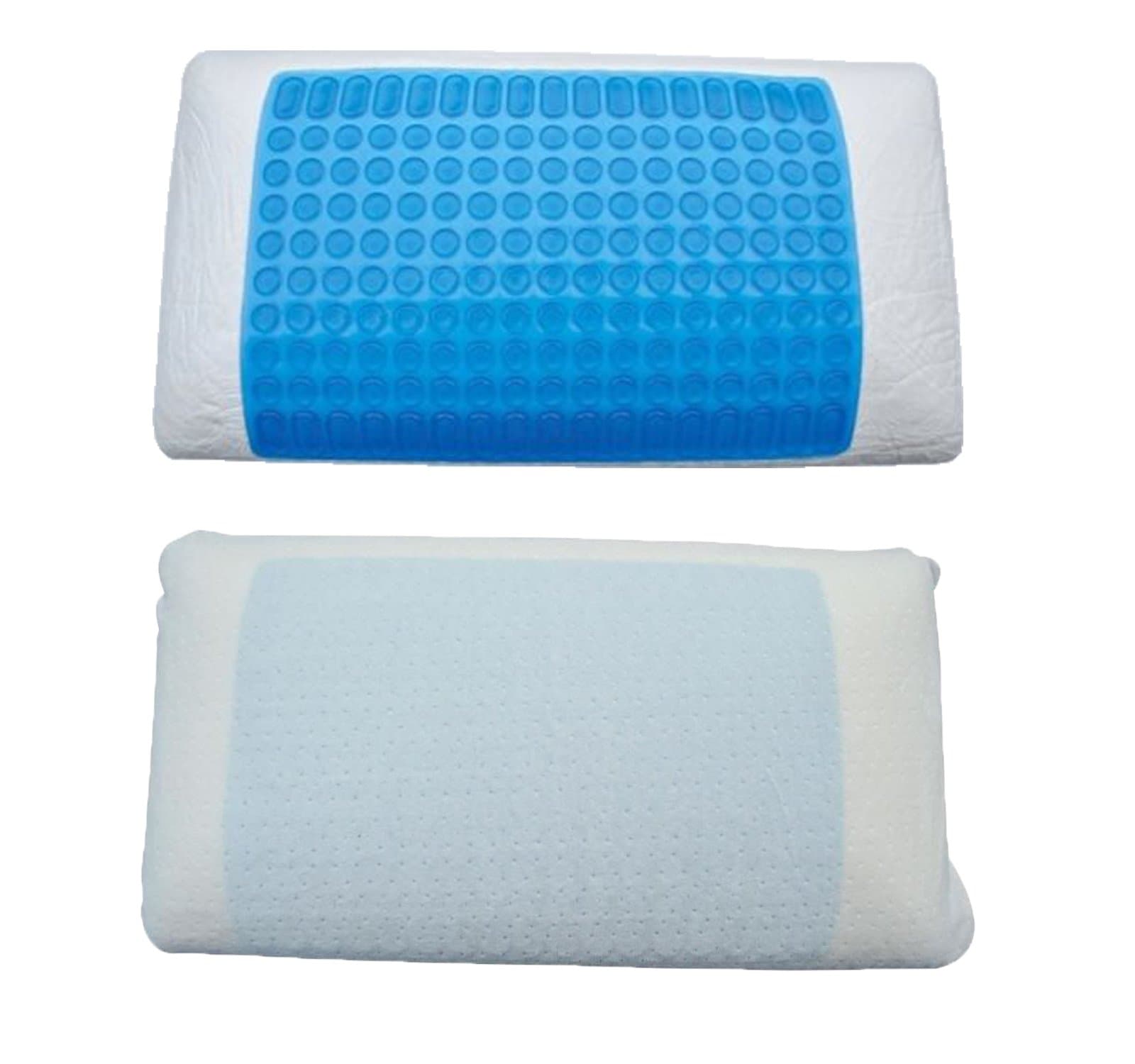 Active Living Cushion with Cooling Pad, White/Blue, 63.5 x 33.5 x 12.5 cm