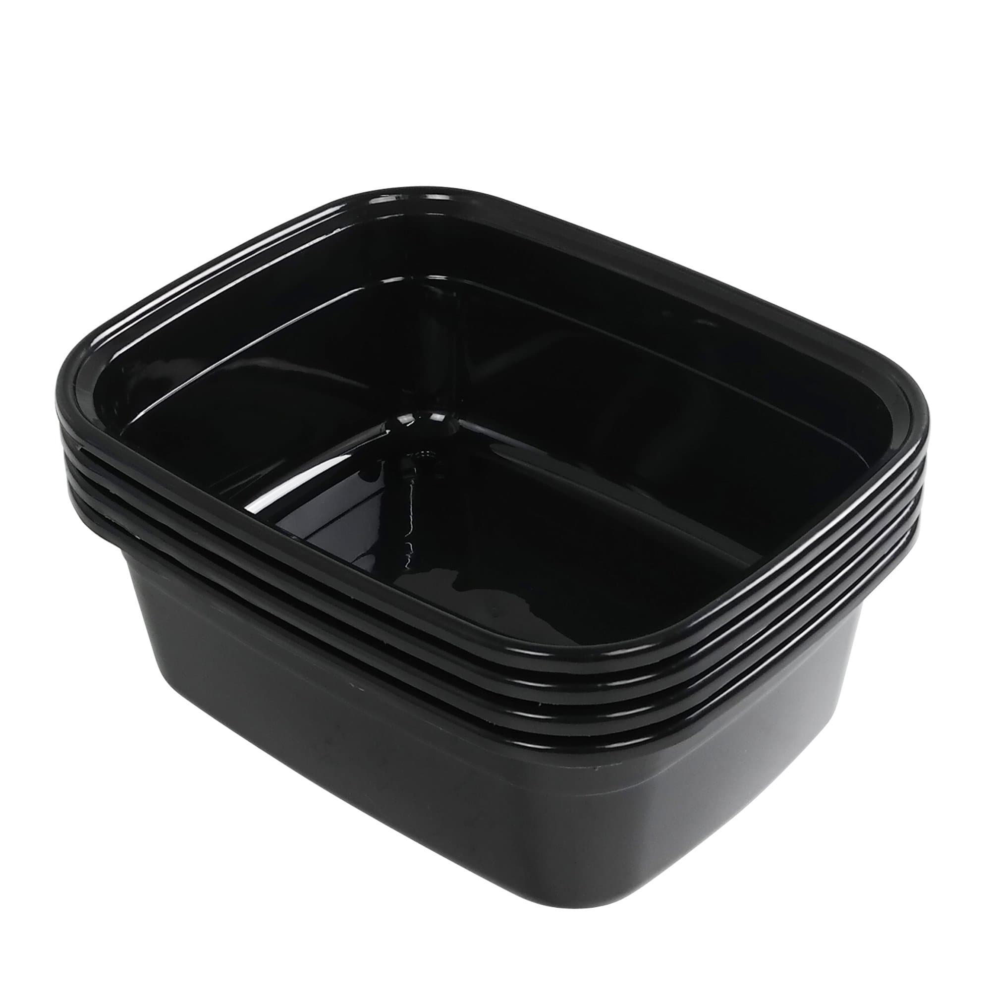 Anbers14 Quart Dish Pan, Black, 4-Pack
