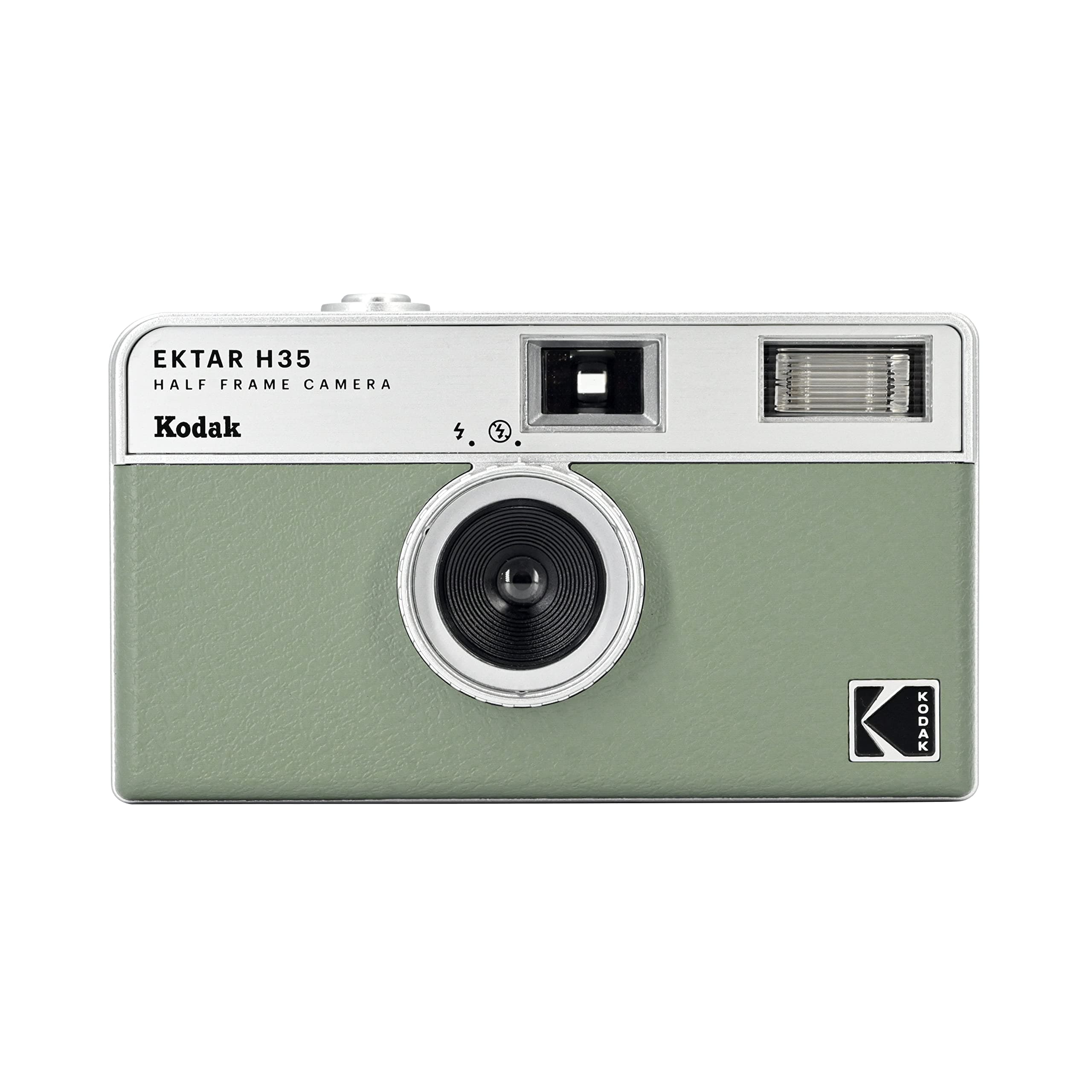 EKTAR H35 Half Frame Film Camera, 35mm, Reusable, Focus-Free, Lightweight, Easy-to-Use (Sage) (Film & AAA Battery are not Included)