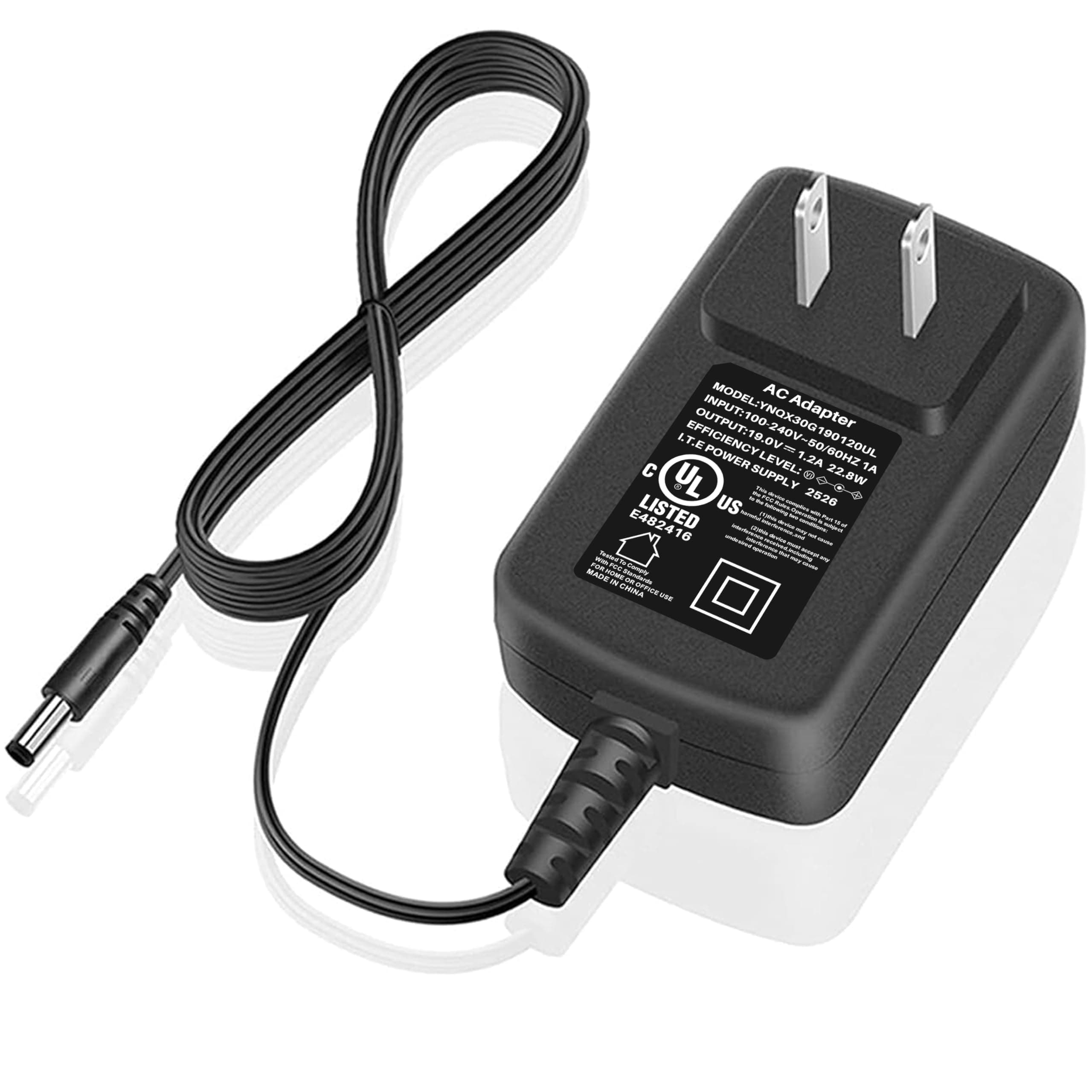 Power Cord 19V Charger Work for Booster PAC ES5000 ES2500 ESP5500 UL Listed AC Power Supply Adapter J1000 J850 Fit for Booster Auto Truck/Motor Jump Starter Replacement