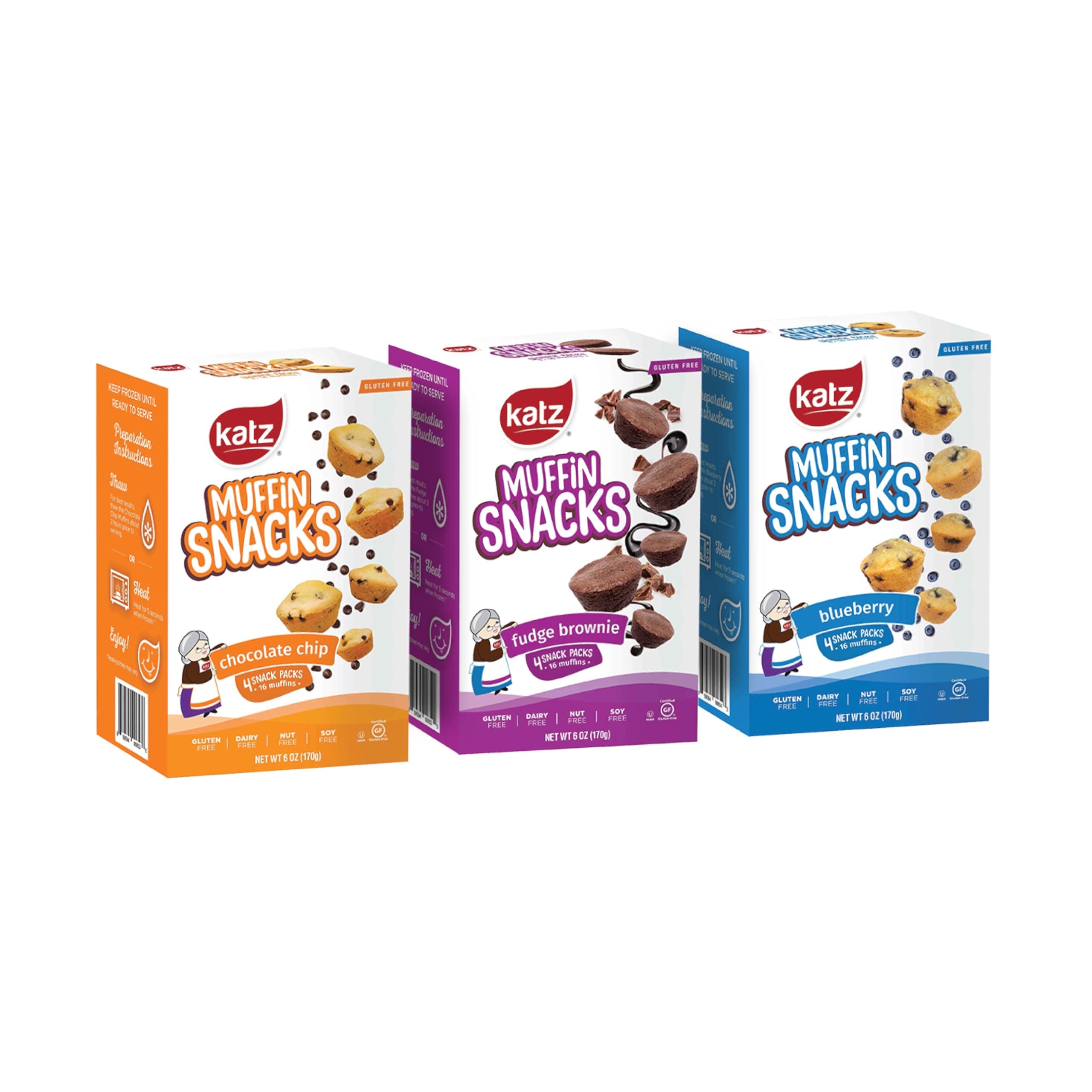 Muffin Snack Variety Pack | Dairy Free, Nut Free, Soy Free, Gluten Free | Kosher (3 Packs of 4 Muffins, 11 Ounce Each)