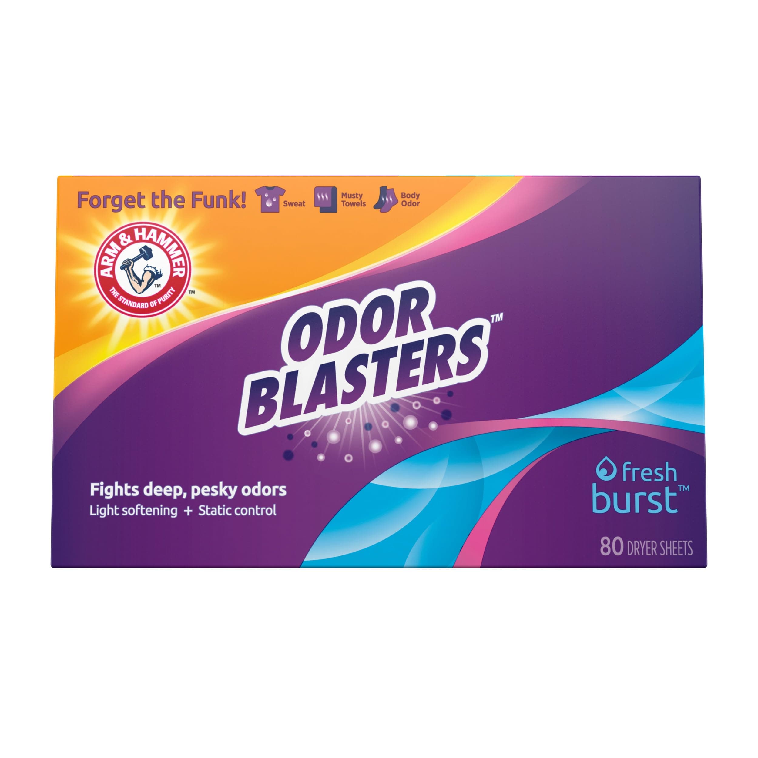 Arm & Hammer Odor Blaster Sheets Fresh Burst 80ct
