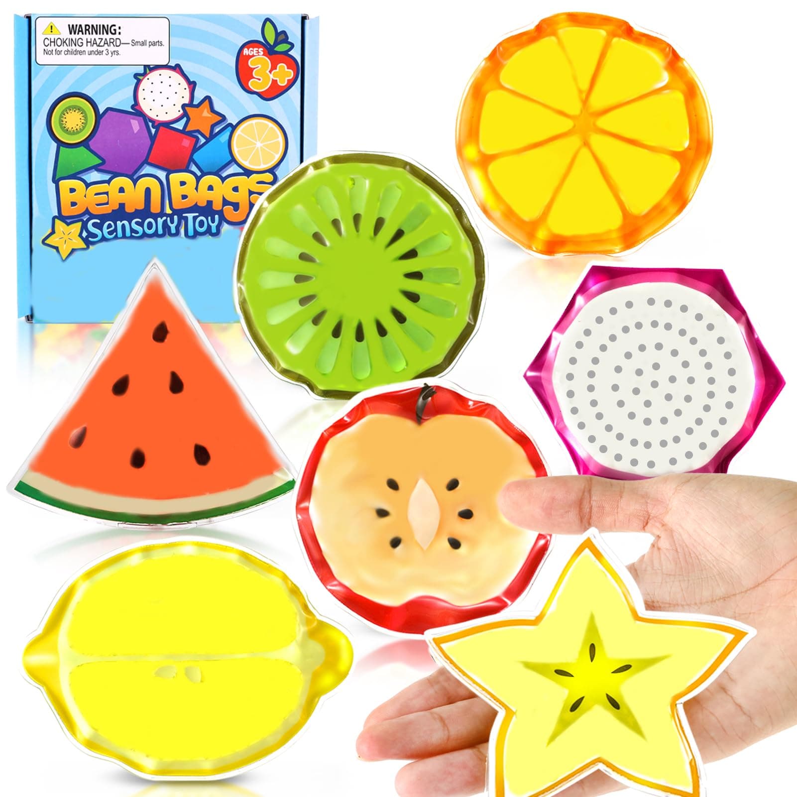 Richtim Sensory Toys Fidget Toys: Colorful Fruit Sensory Toys, Calm Down Corner, Prize Gifts