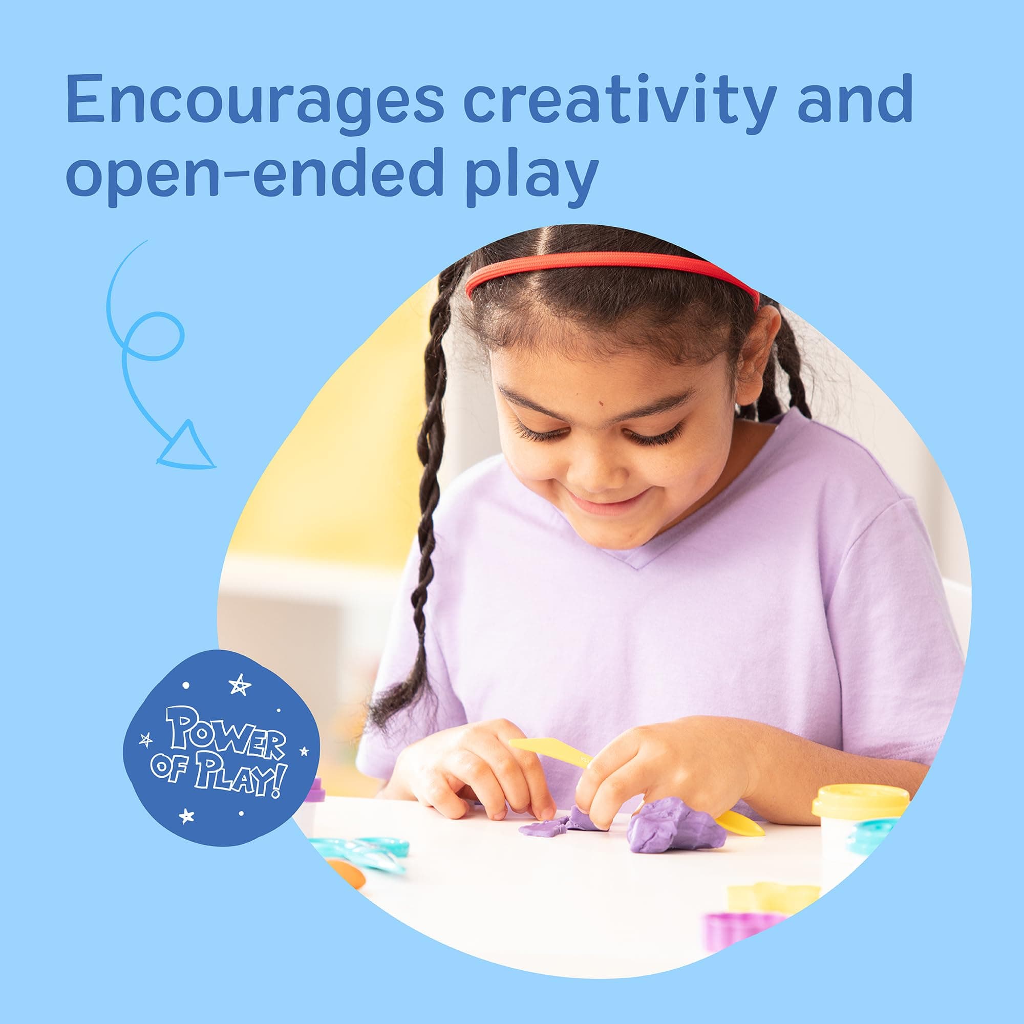 Melissa & Doug Clay Play Activity Set With Sculpting Tools and 8 Tubs of Modelling Dough