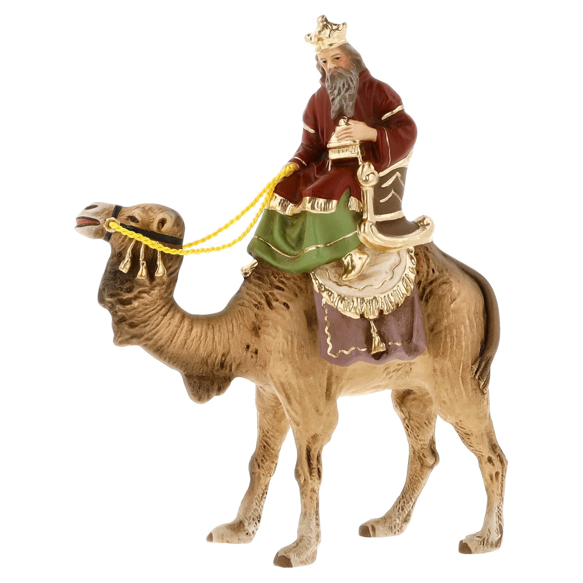 MAROLIN Wise Man (white skin) on camel, to 3.5 in. Figures