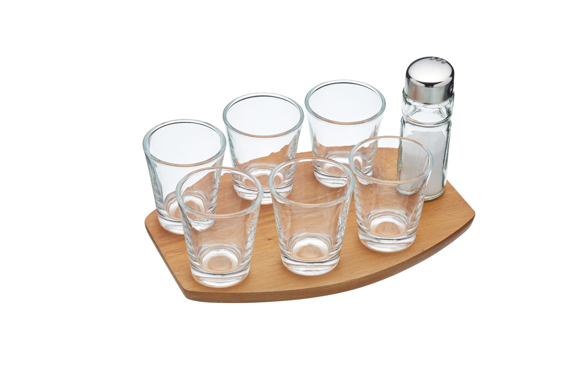 BarCraft BCTEQUILA KitchenCraft Tequila Shot Glass Gift Set, 8 Pieces, Gift Box, 20 x 13.9 x 1 cm