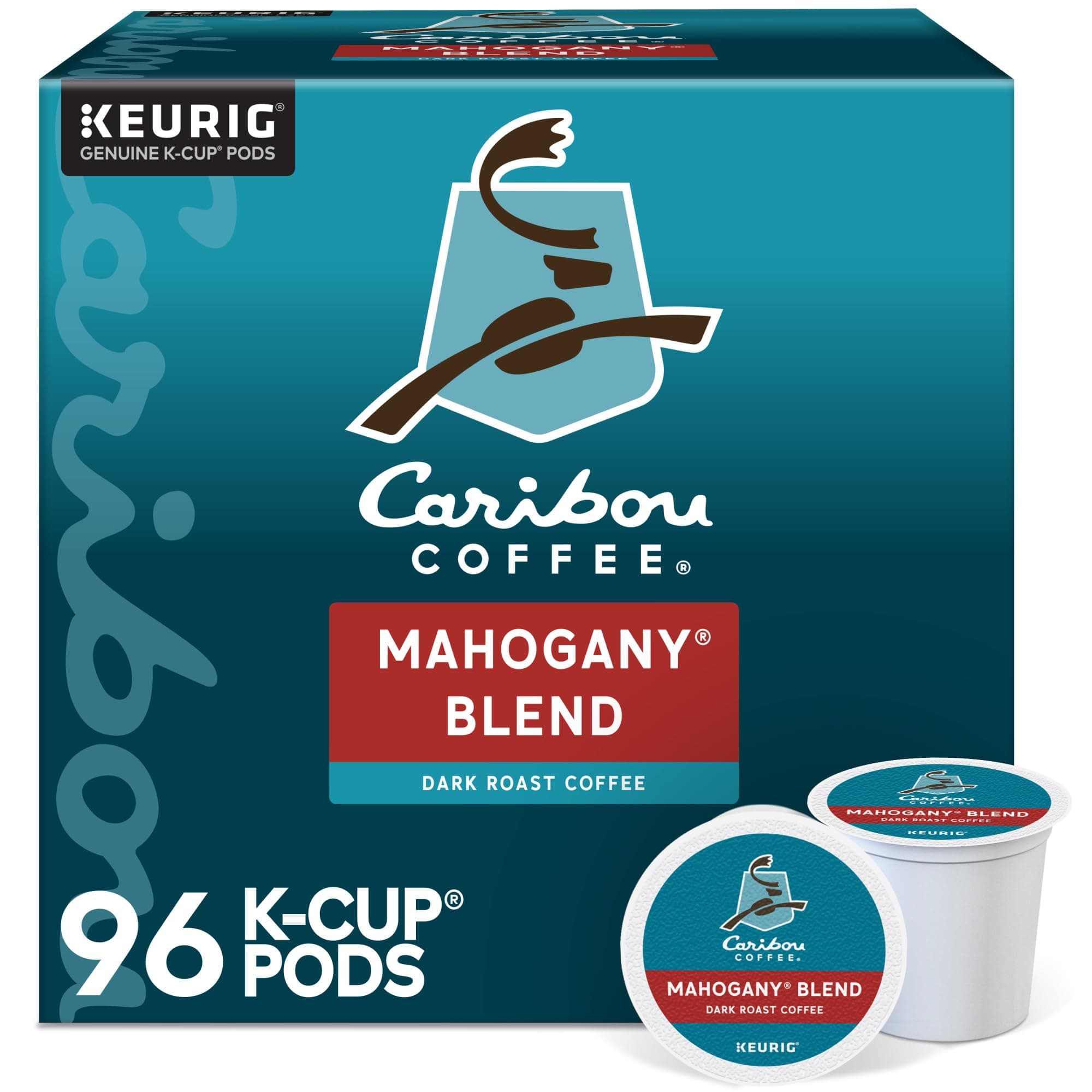 Single Serve Coffee K-Cup Pod, Dark Roast Coffee, Mahogany, 96 Count