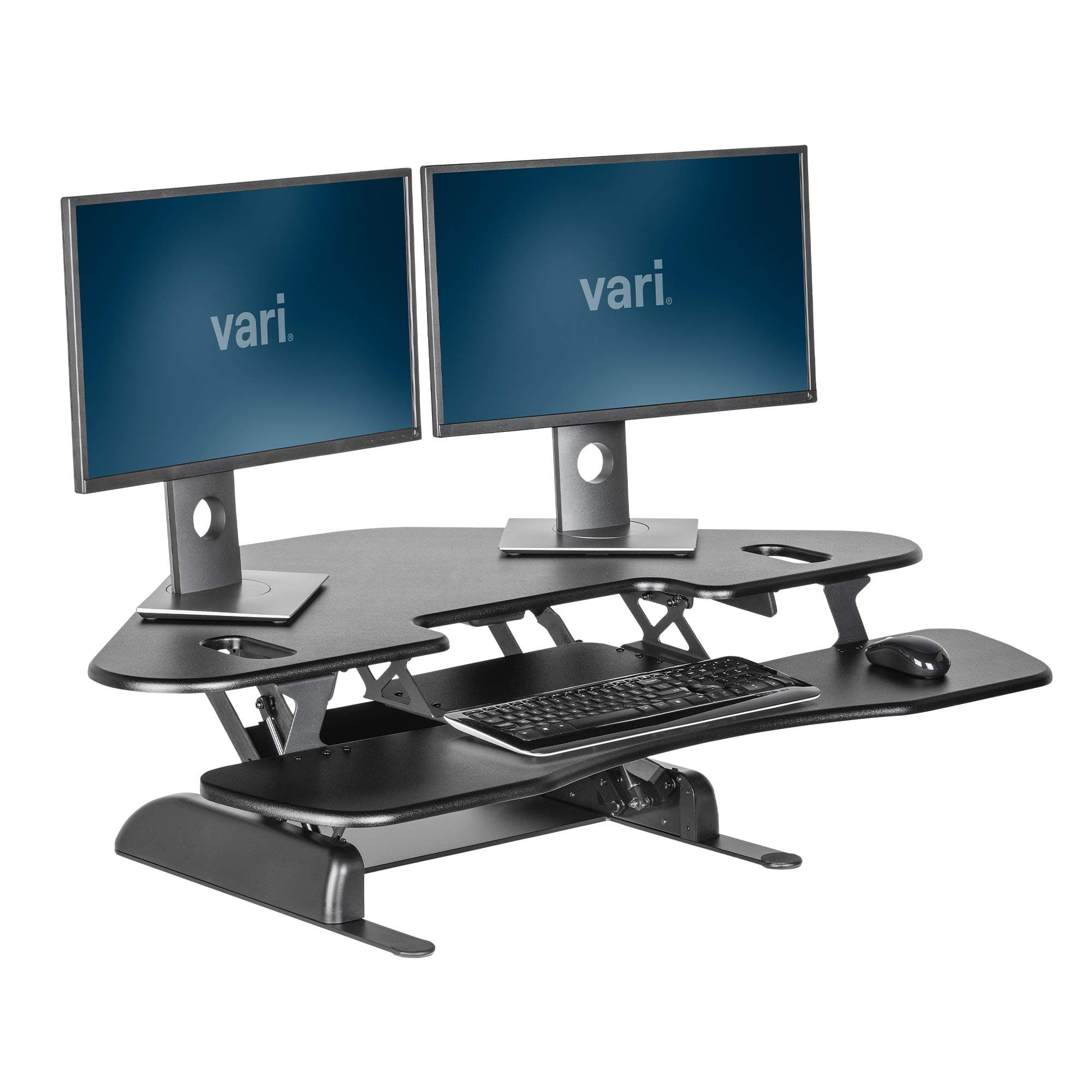 Vari Height-Adjustable Standing Desk for Cubicles - Cube Corner 48