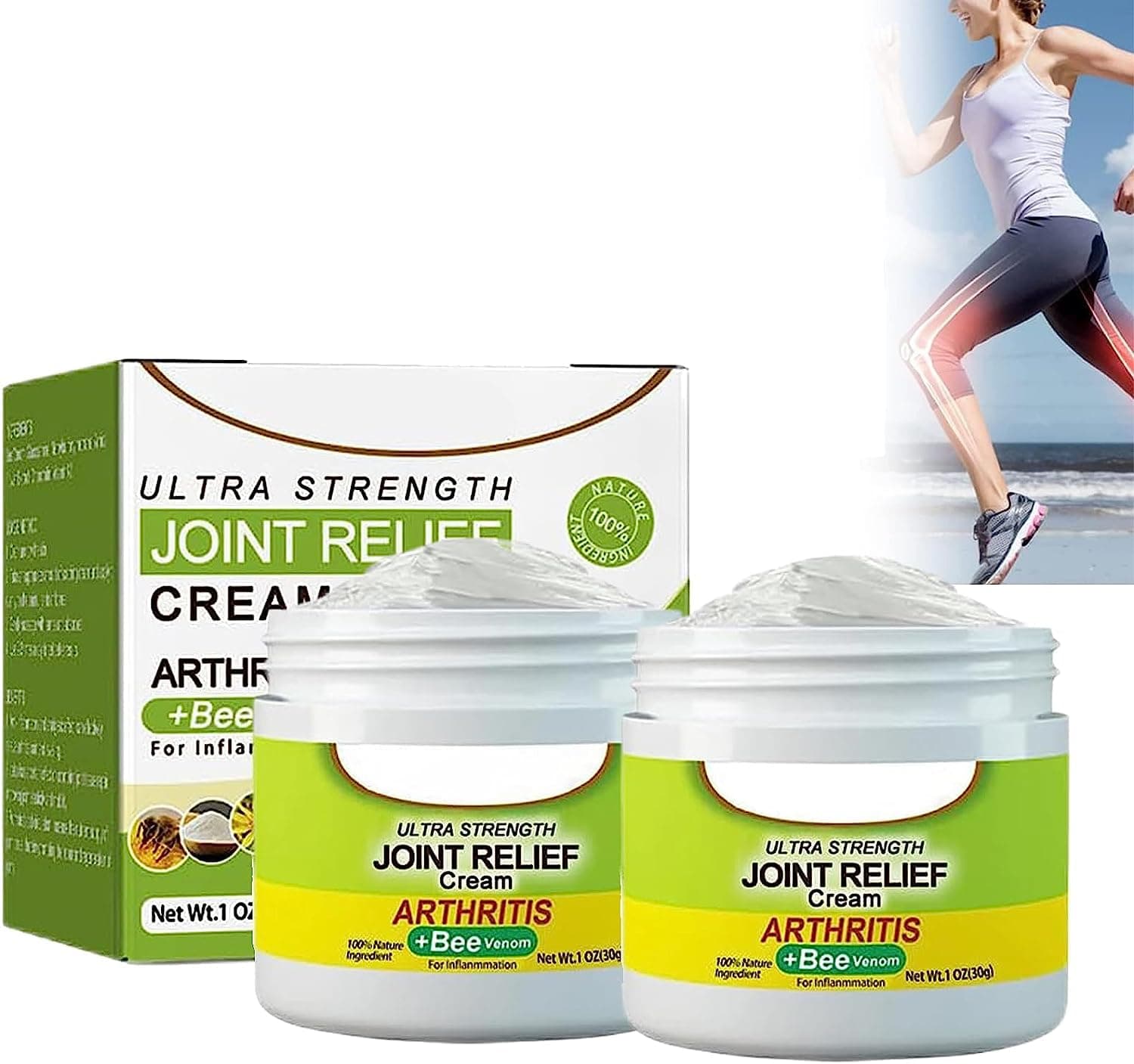 Sponsored Ad - 2 PCS Joint Relief Cream, Bee Venom Joint and Bone Care Cream, Bee Venom Joint and Bone Care Cream, Bee Venom Joint Bone Relief Cream