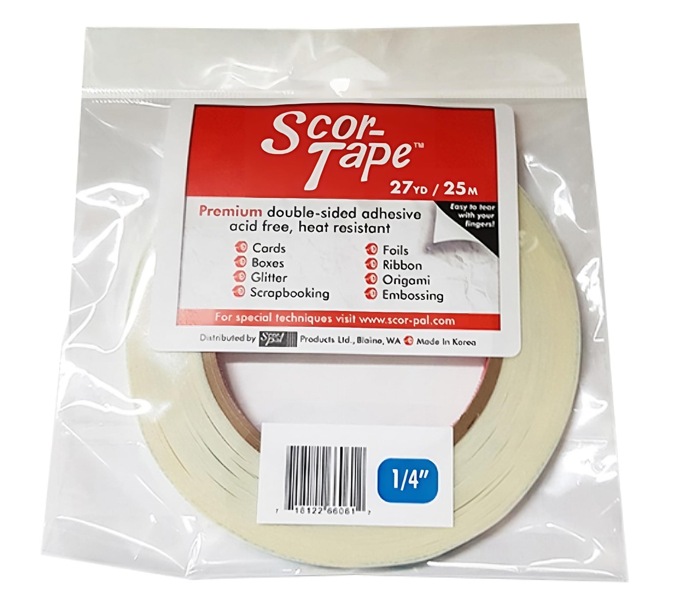 Scor-Tape, .25"X27yd
