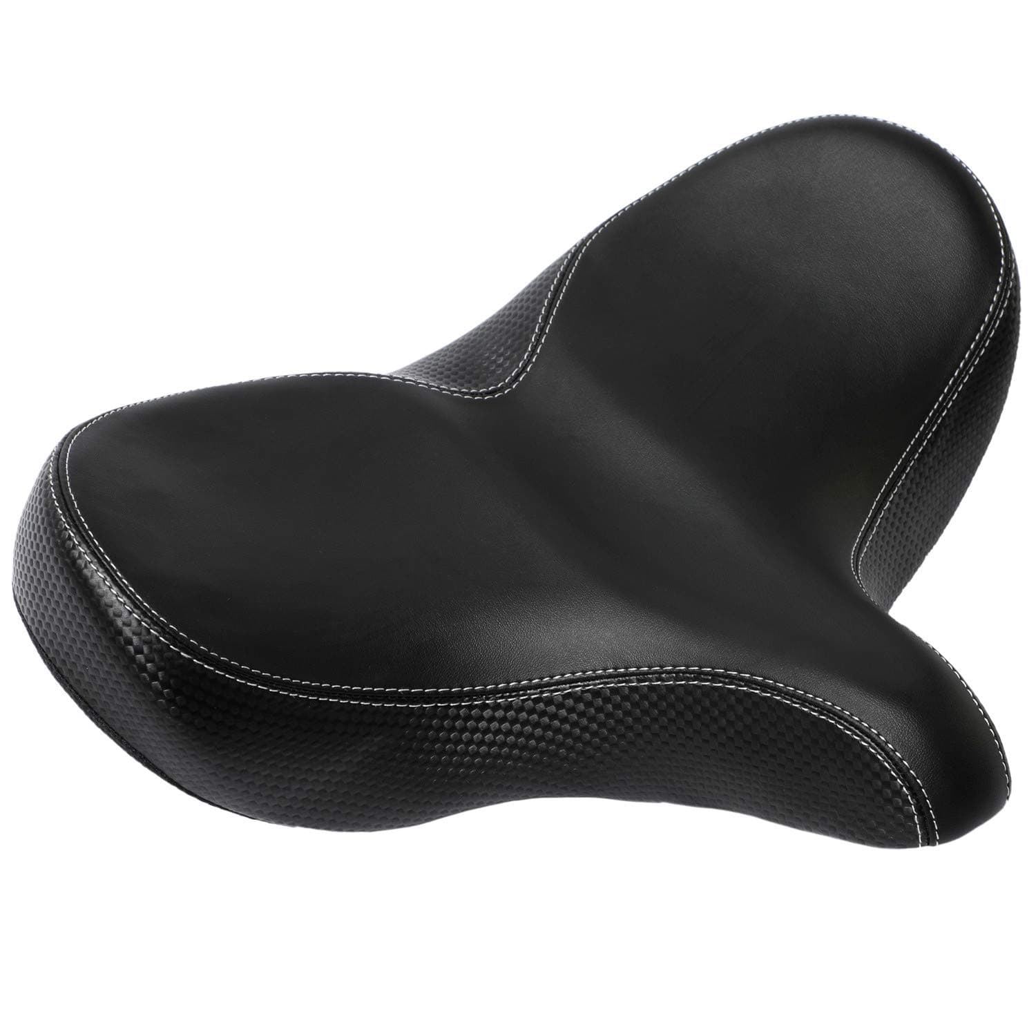 YBEKI Wide Comfortable Bike Seat-Bicycle Saddle is Thickened, Widened, High Rebound Foam Padded, Soft and Breathable Double Spring Design, Suitable for Most Indoor and Outdoor Bike.1 Year Warranty