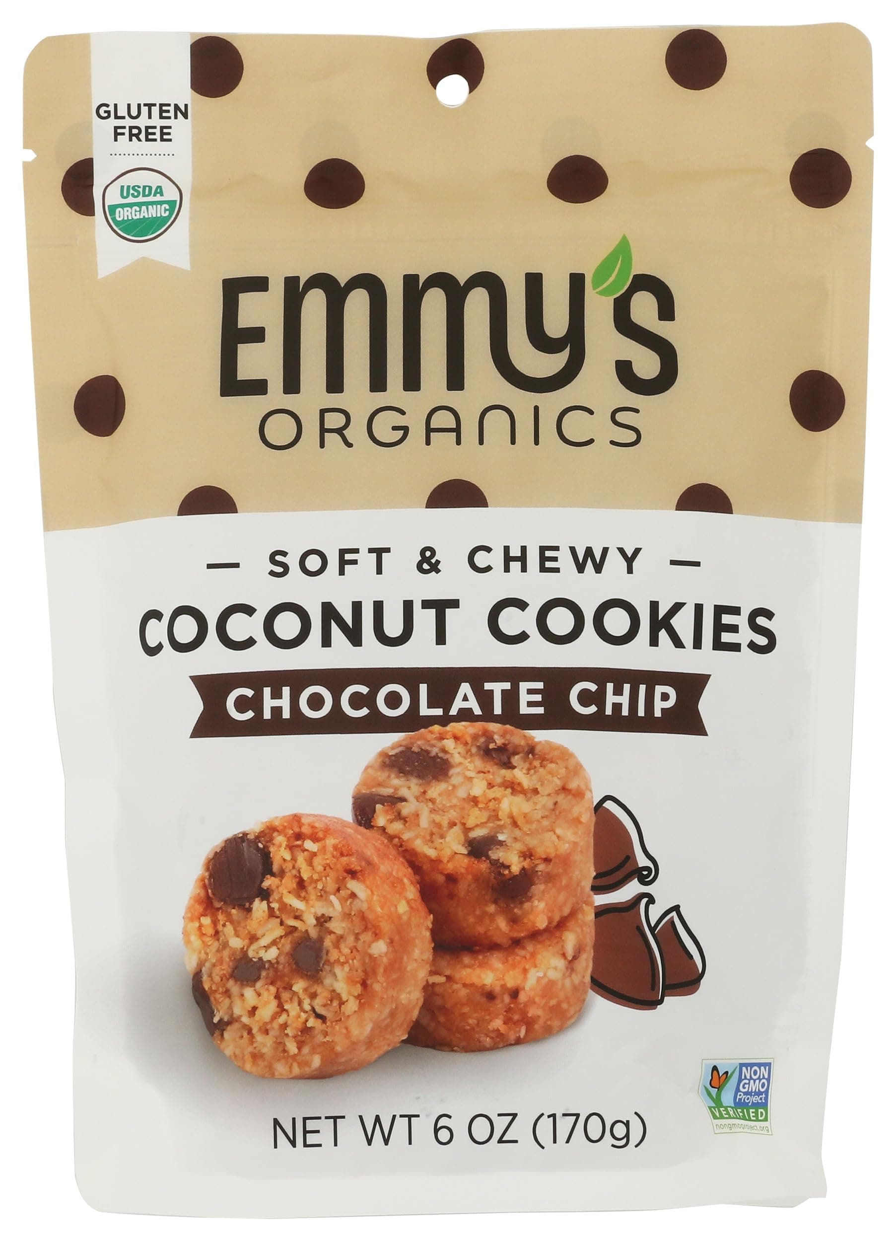 Organics Organic Chocolate Chip Coconut Cookies, 6 oz