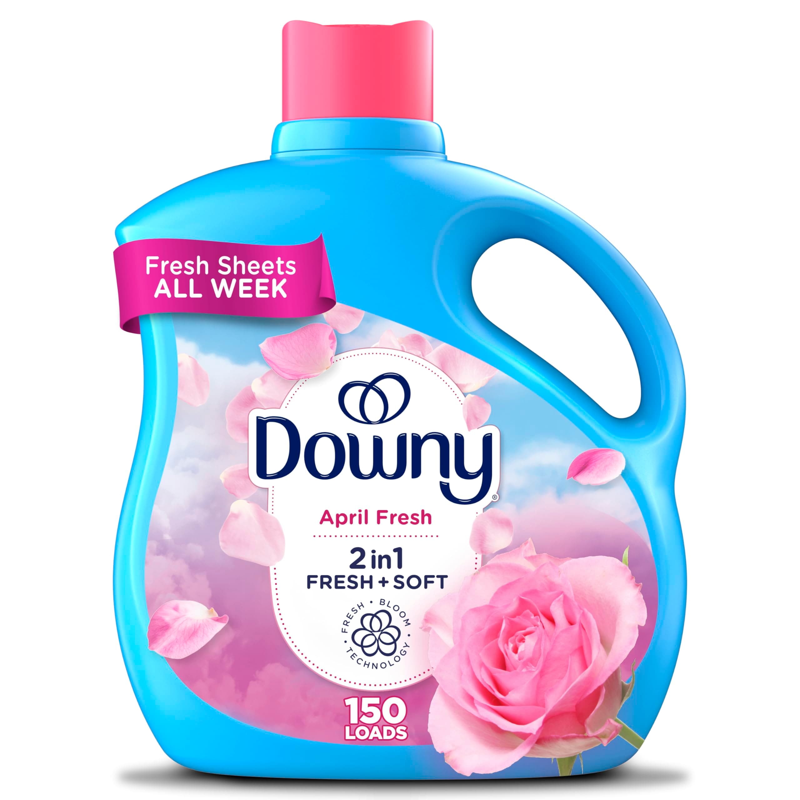 Downy Fabric Softener Liquid, April Fresh Scent, 111 fl oz, 150 Loads