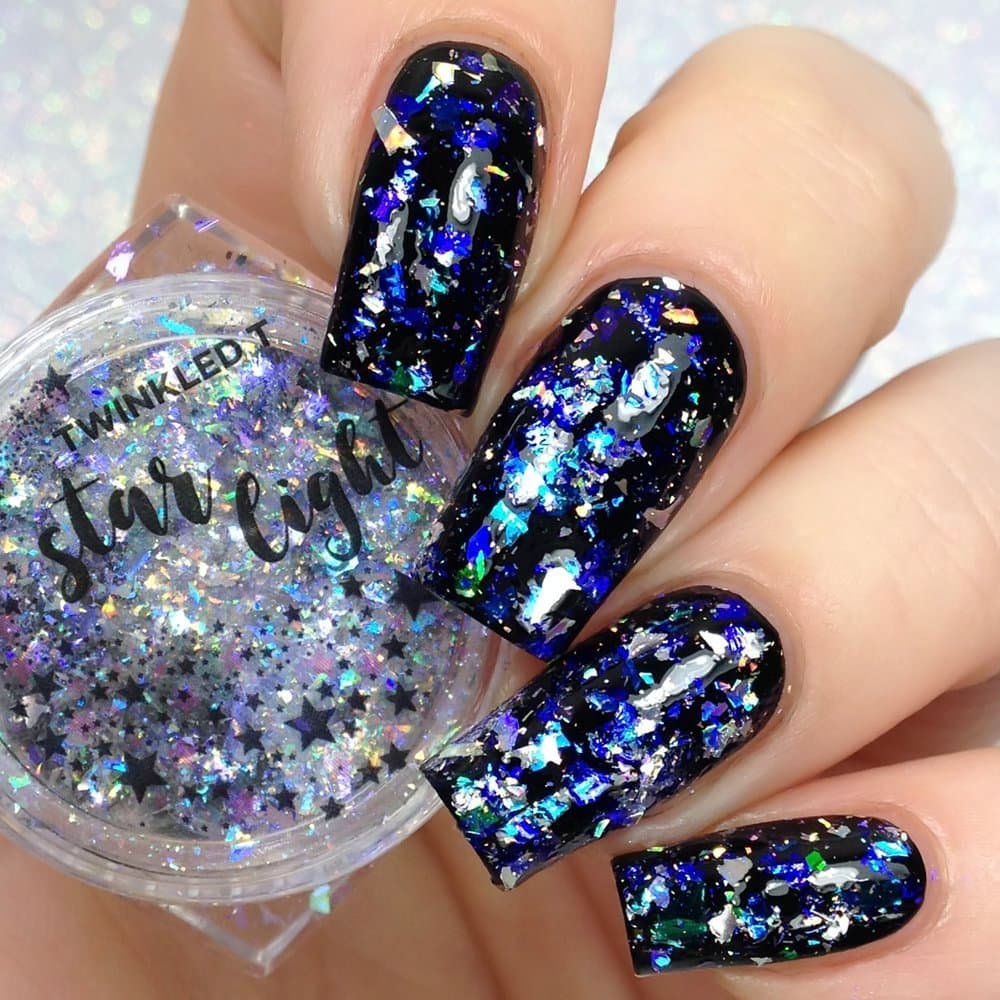 Twinkled T Holographic Flakes for Nail Art (Star Light)