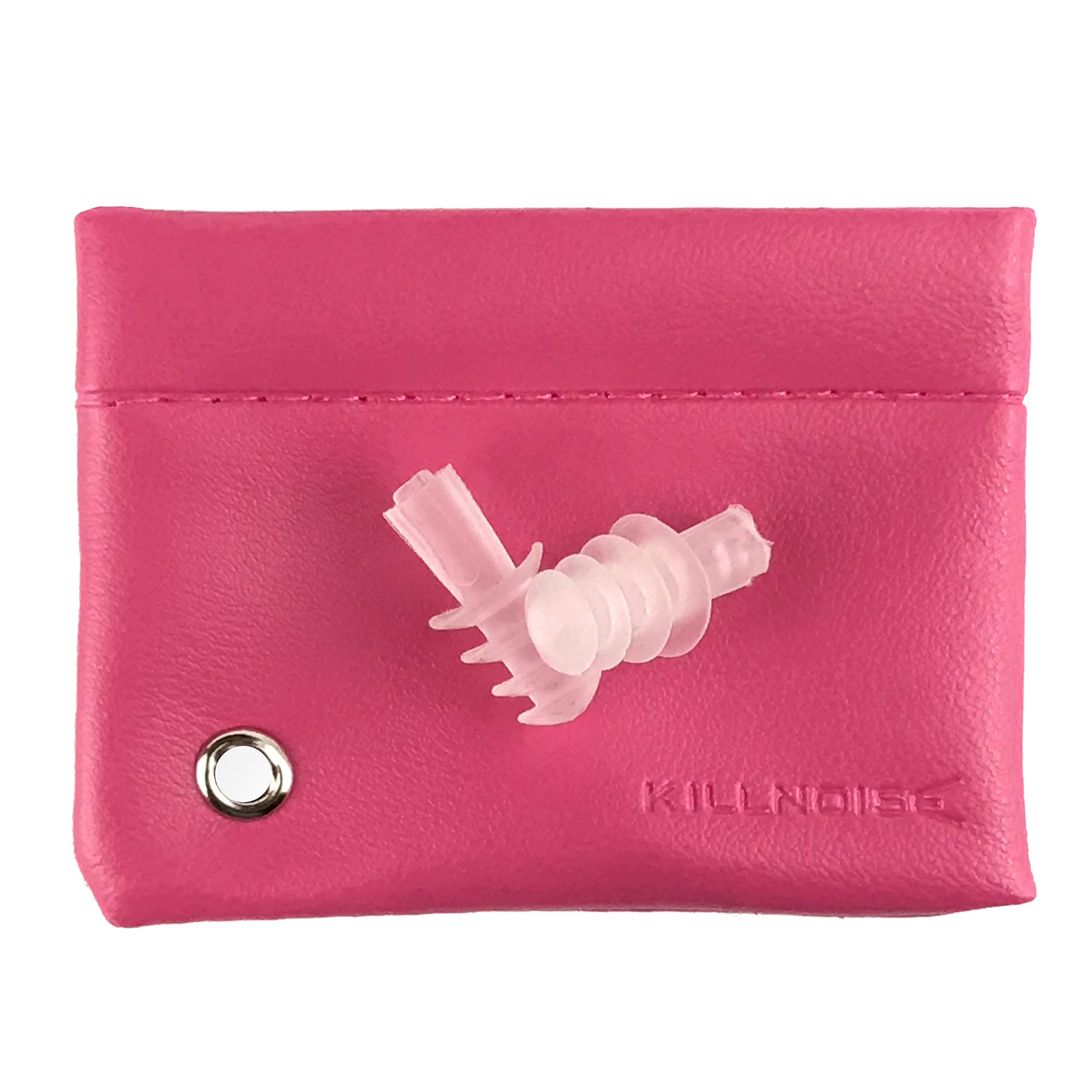 Killnoise Soft Earplugs for Concerts, Sleeping, Musicians, Swimming, Travel and Block Noise (Pink - Small)