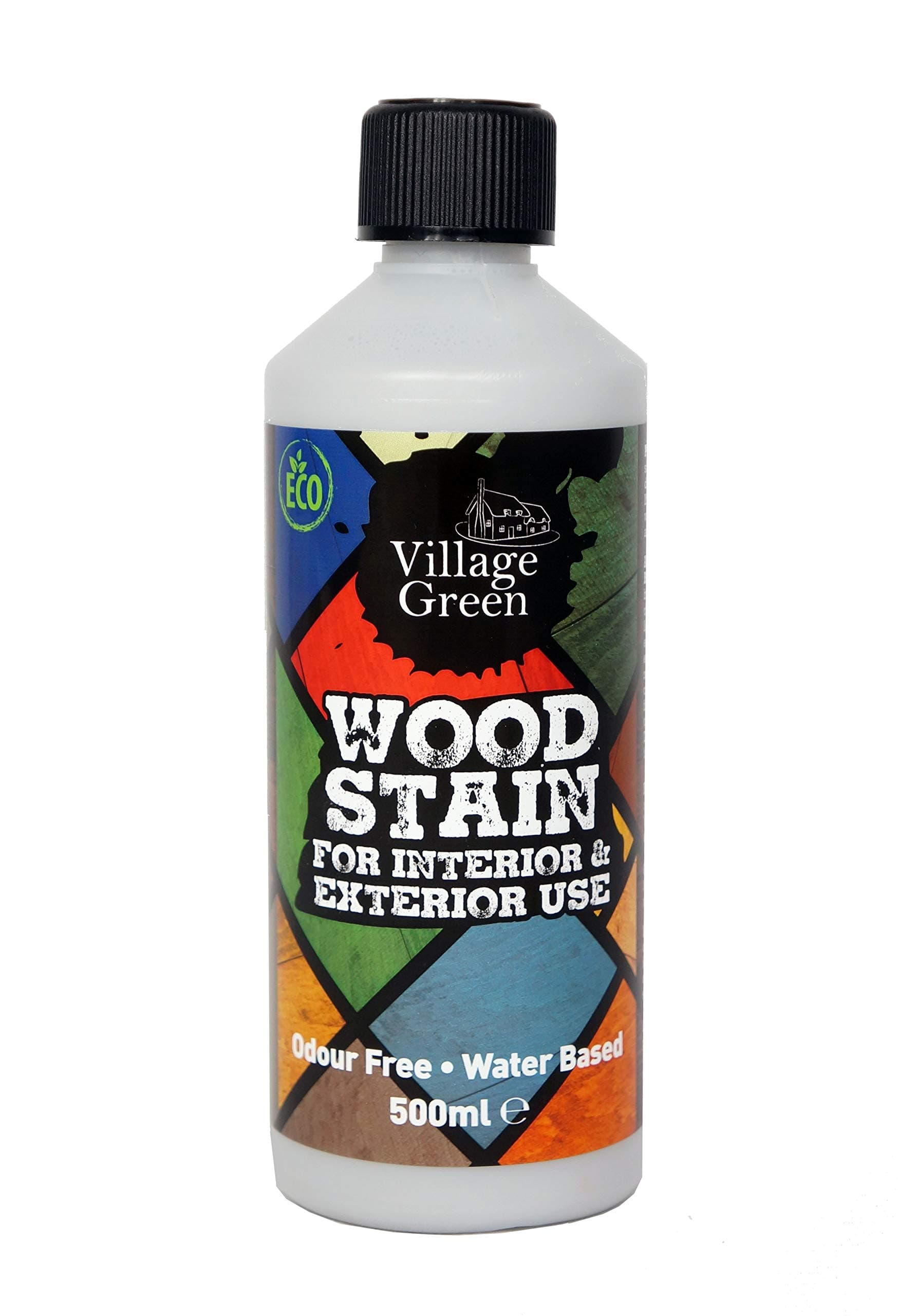 Village Green Ready to Use Wood Stain - Water Based, Eco Friendly, Premium Quality (Oxford Brown, 500ml)