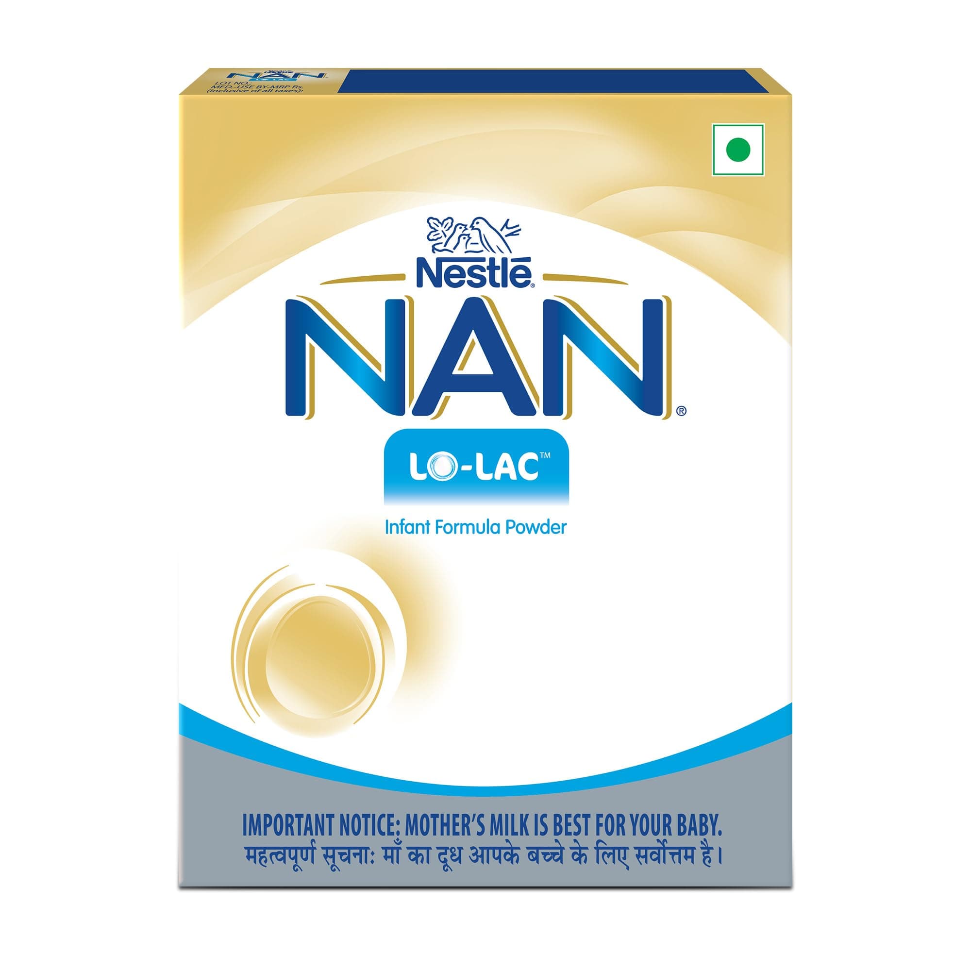 NAN LO-LAC 400g | Infant Formula for infants from Birth Onwards | Bag-In-Box Pack, Powder