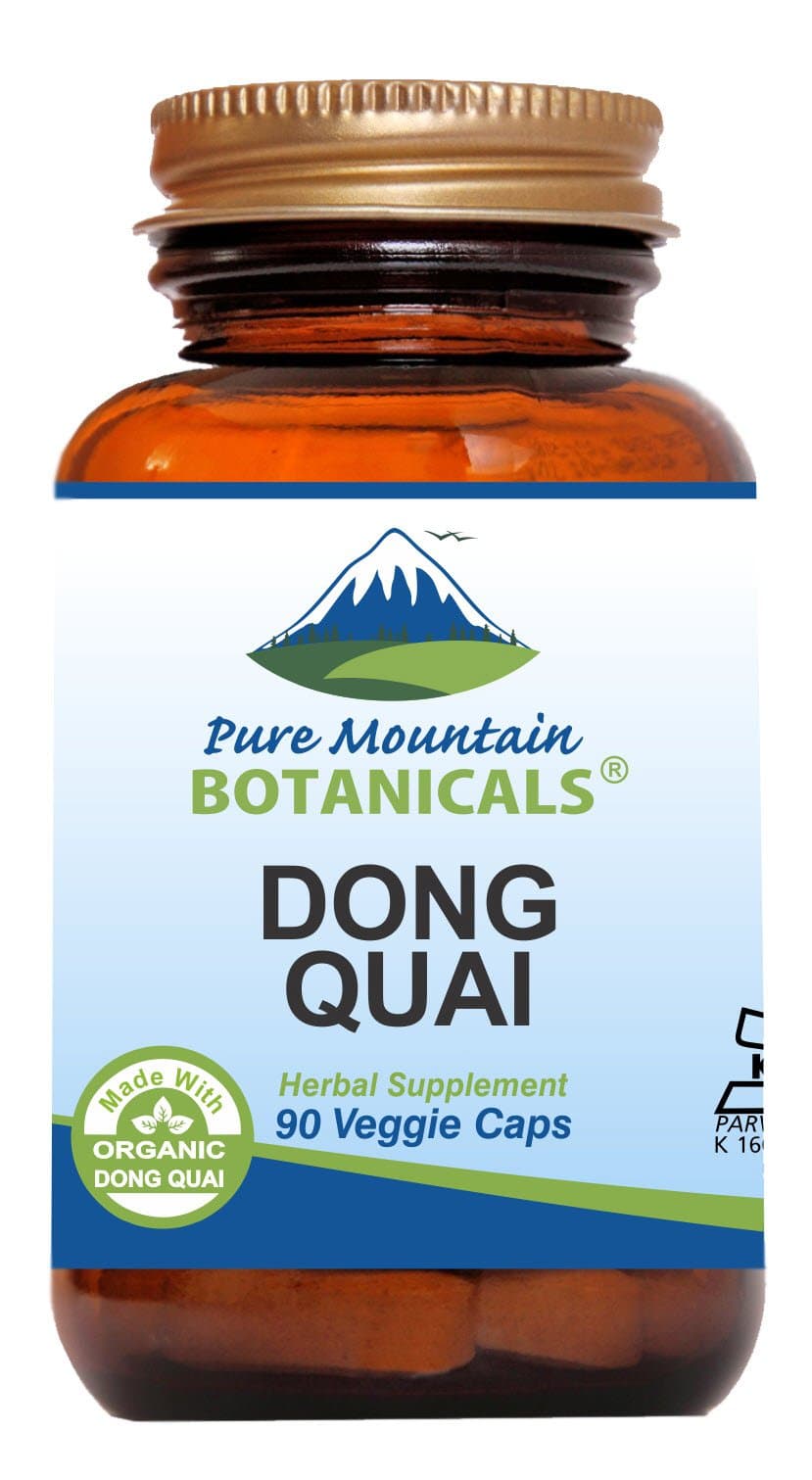Dong Quai Capsules - 90 Kosher Vegan Caps with 500mg Organic Dong Quai Root