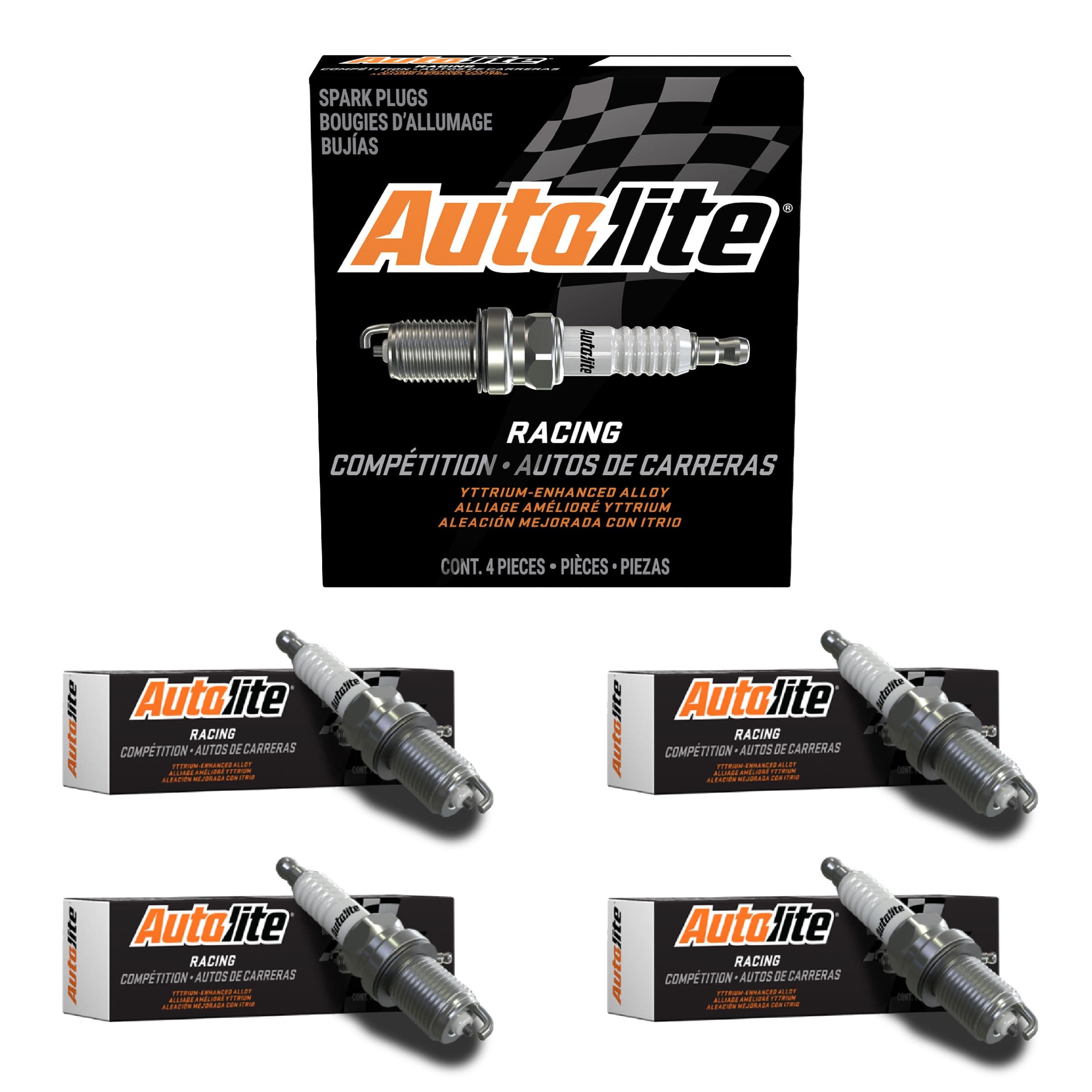 Autolite-AR3910X Ar High Performance Racing Non-Resistor Spark Plug, 4-Pack