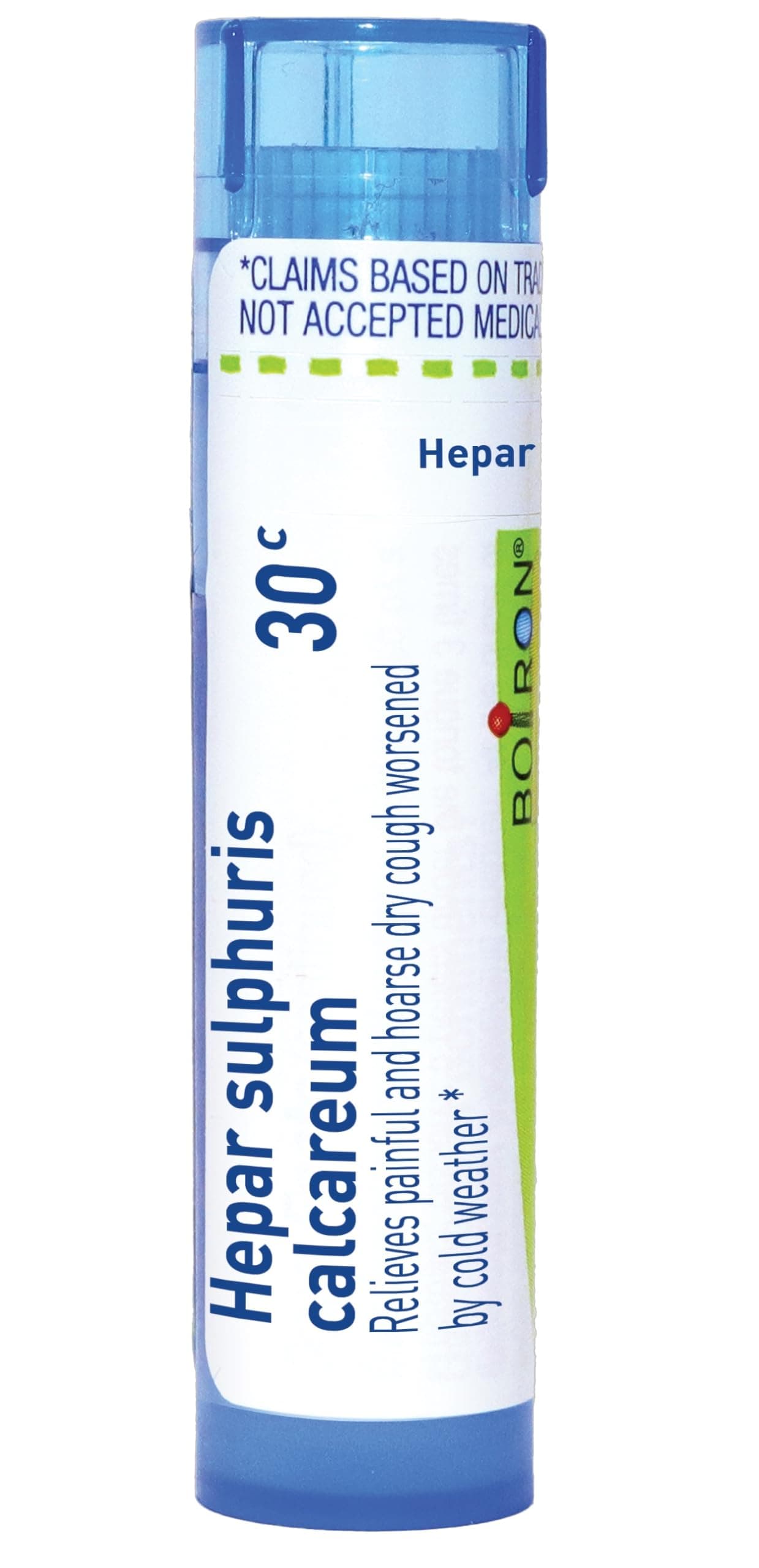 Boiron Hepar Sulphuris Calcareum 30, 80 Pellets, Homeopathic Medicine for Cough