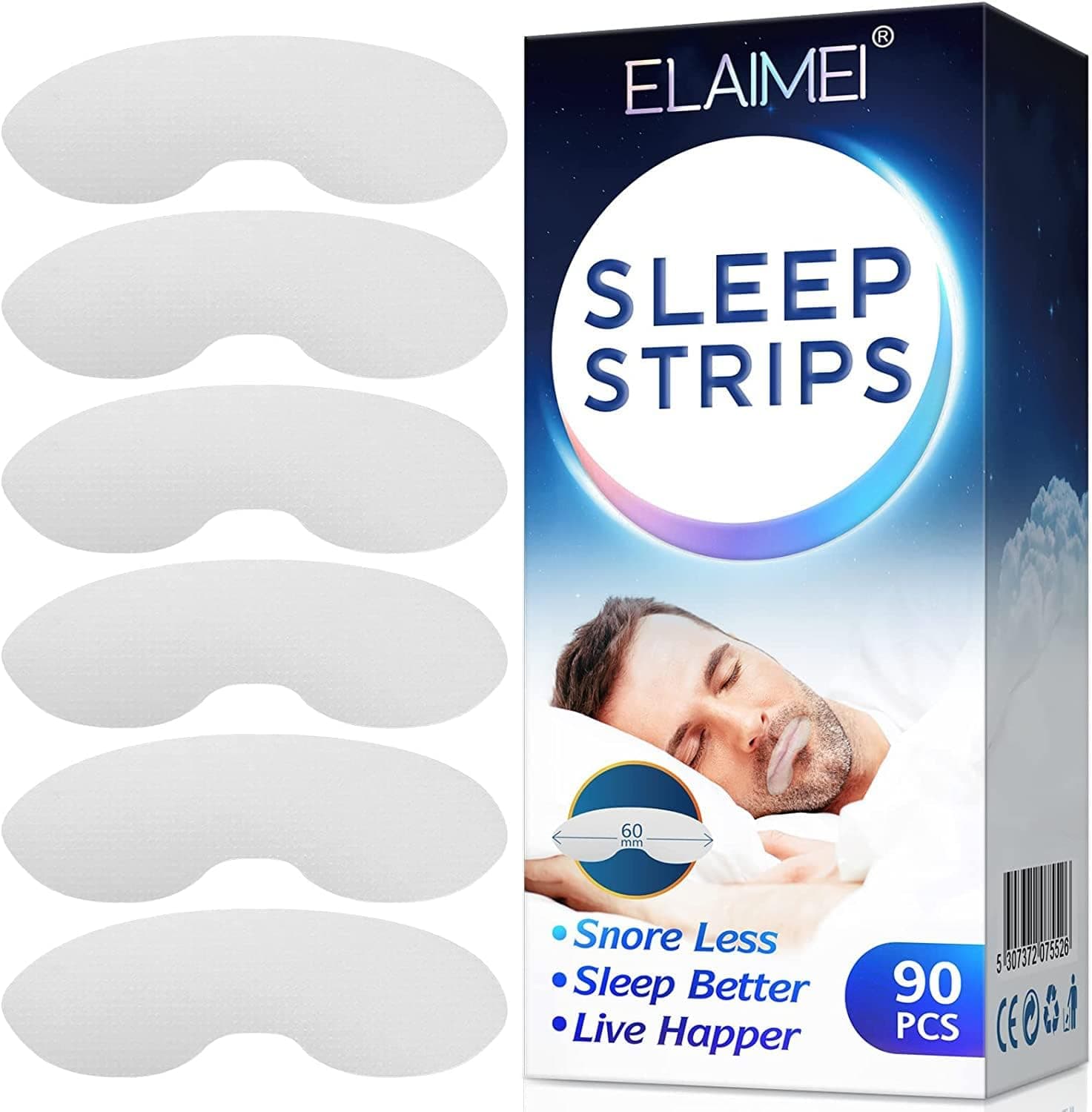 Mouth Tape for Sleeping 90 Counts Sleeping Patches Strips for Sleeping Mouth Breathing Loud Snoring Sleep Tape