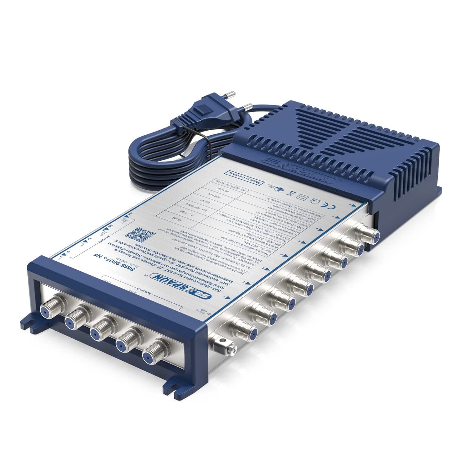 Spaun Sat Compact Multiswitch SMS 9807 NF 9/8 (8 Receivers)