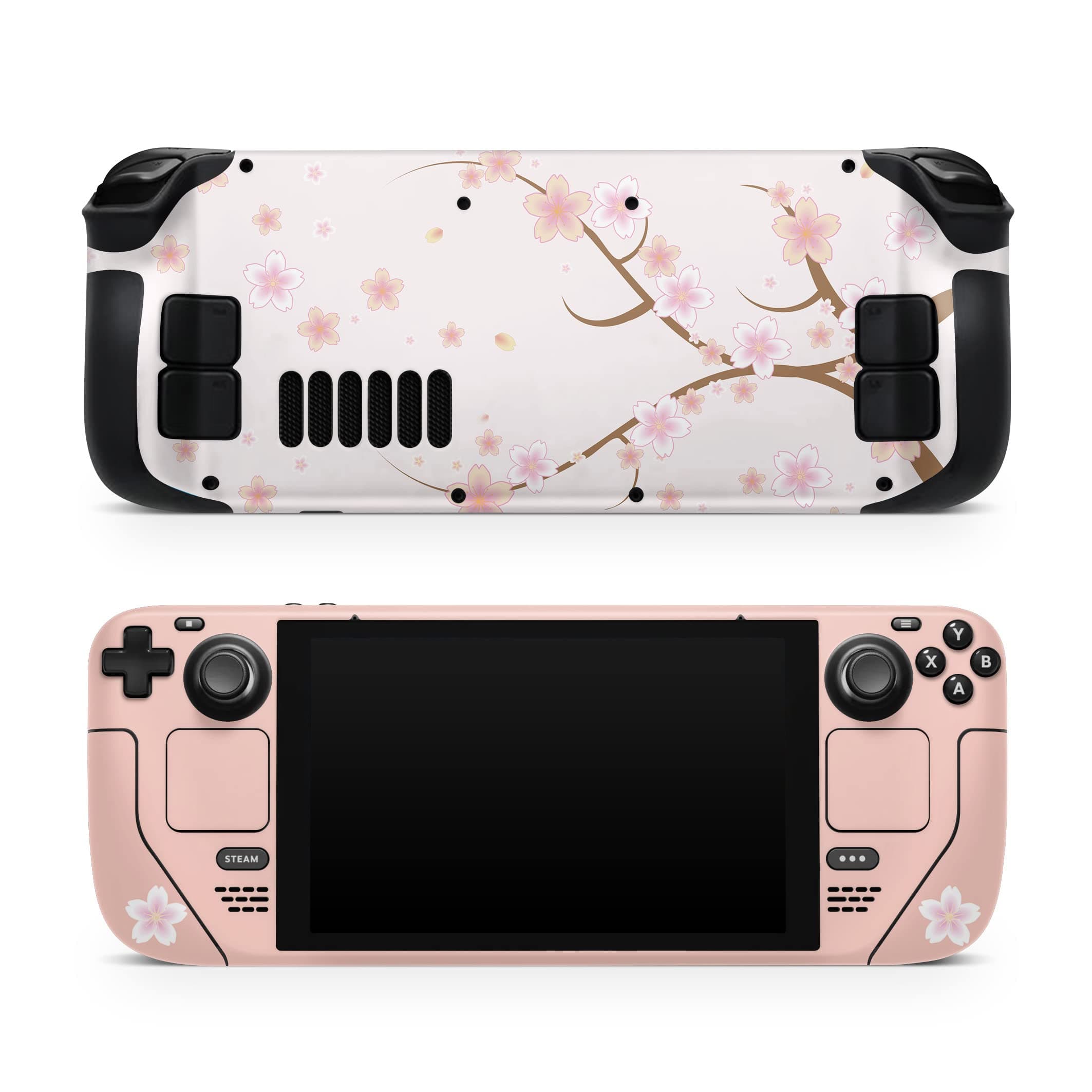 Tacky Design Japanese Cherry Blossom LCD and OLED Decalseamless Full Wrap for Steam Deck