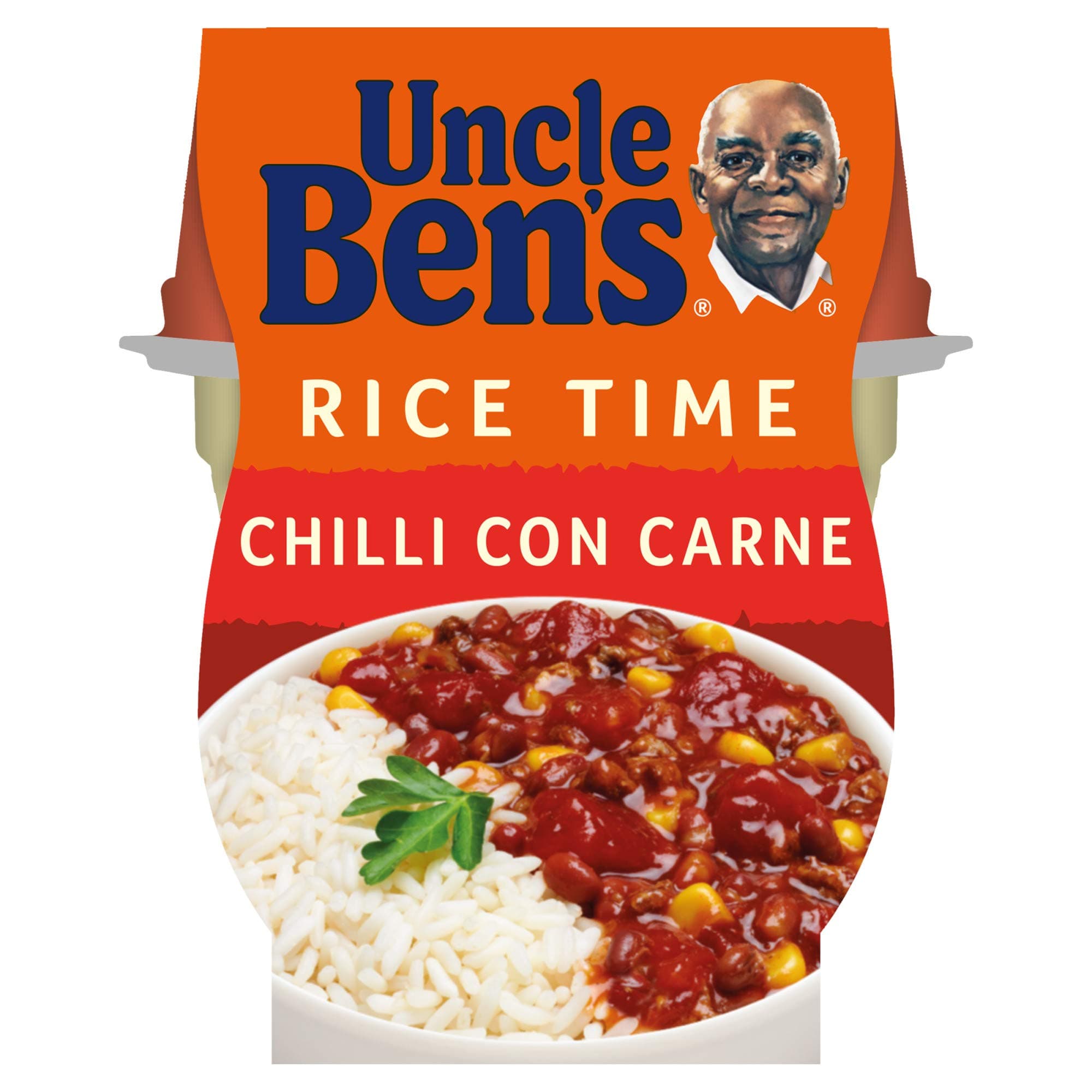 Uncle Bens Rice Time Chilli Con Carne Microwave Ready Meal Pot 300g