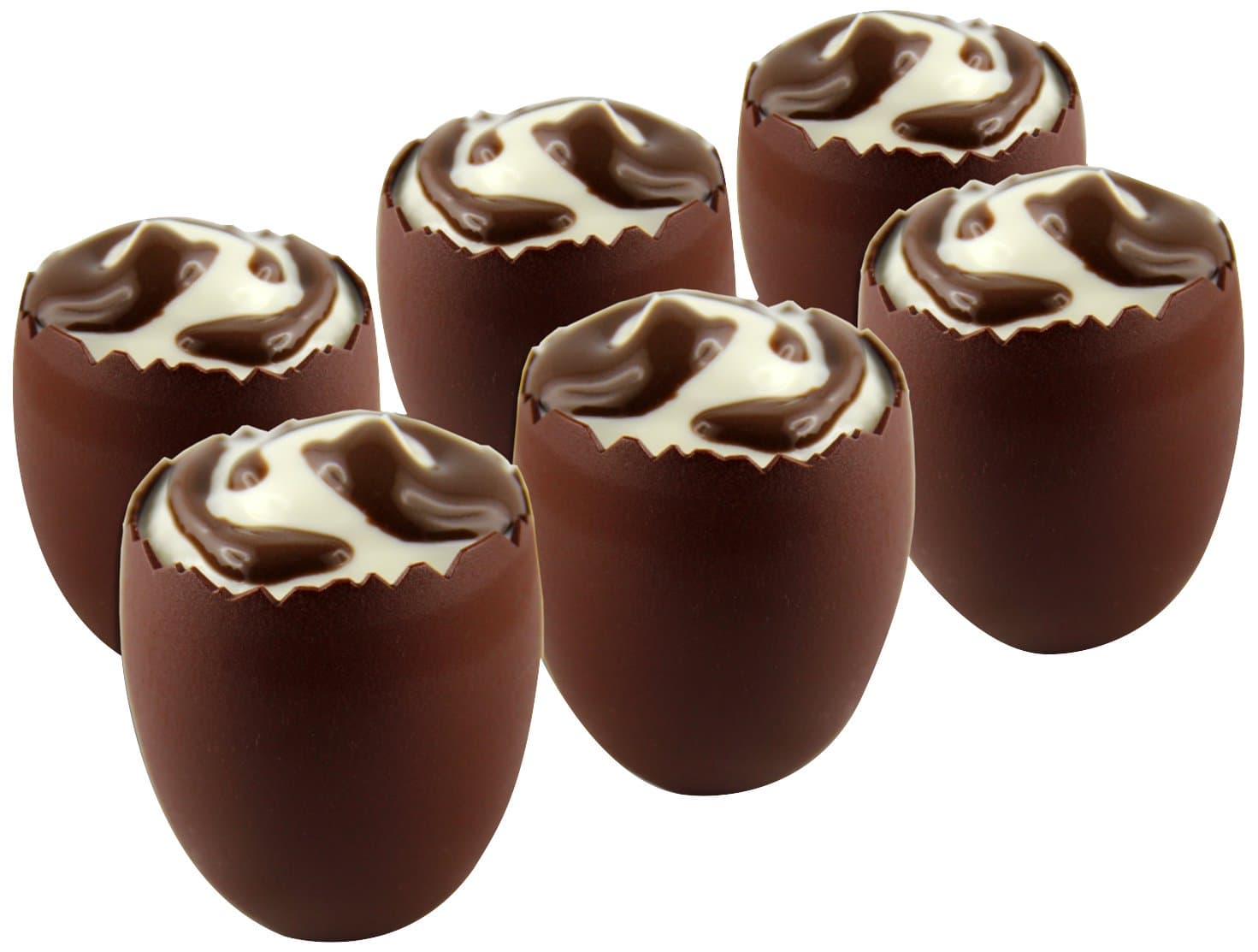 Kubb K135 Set of 6 Plastic Chocolate Egg Verrines