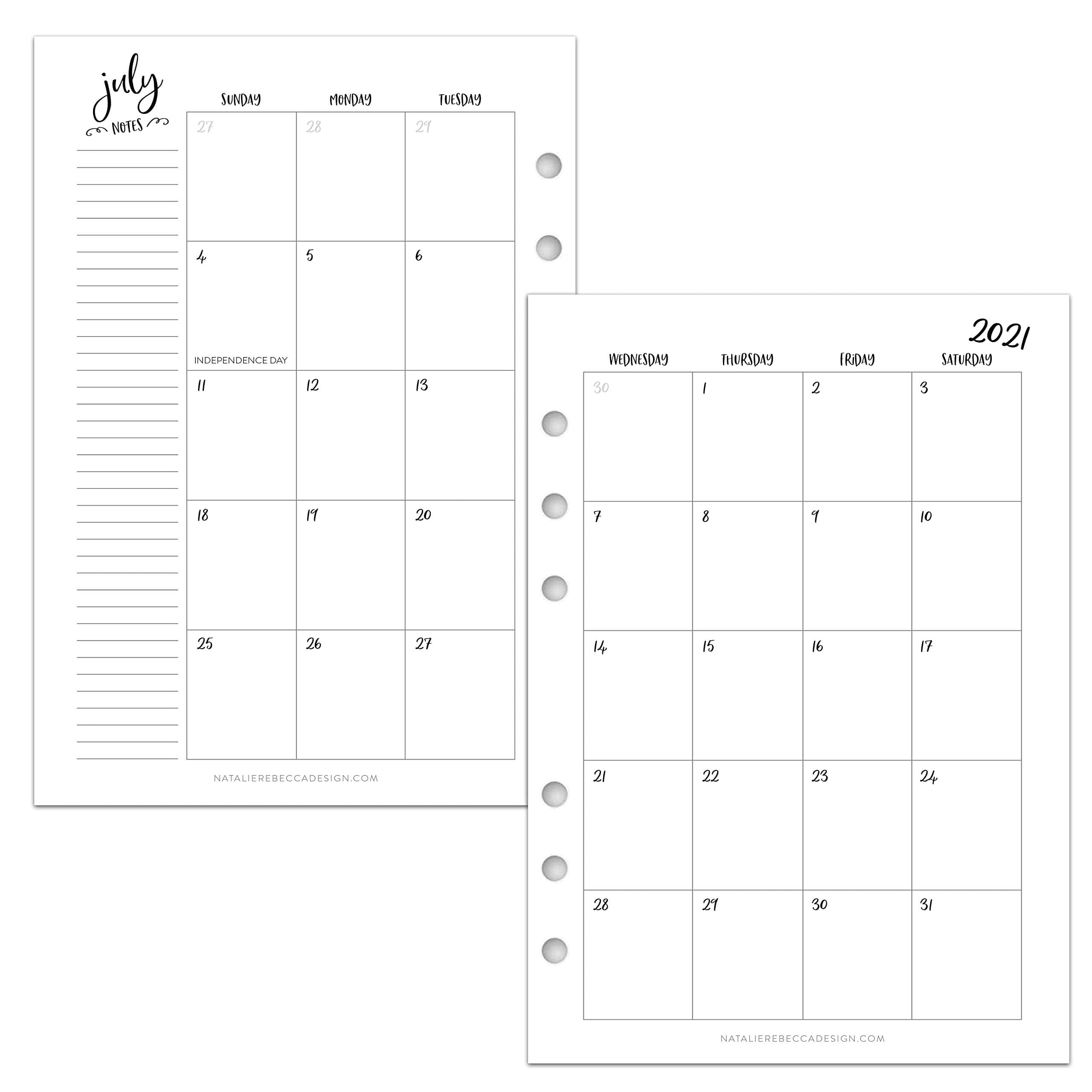 July 2022 - June 2023 Academic Calendar for A5 Ring Planners, fits Filofax, kikki.K, Carpe Diem, Erin Condren LifePlanner Agenda, Louis Vuitton GM, 5.8" x 8.3" (Monthly, Whimsy)